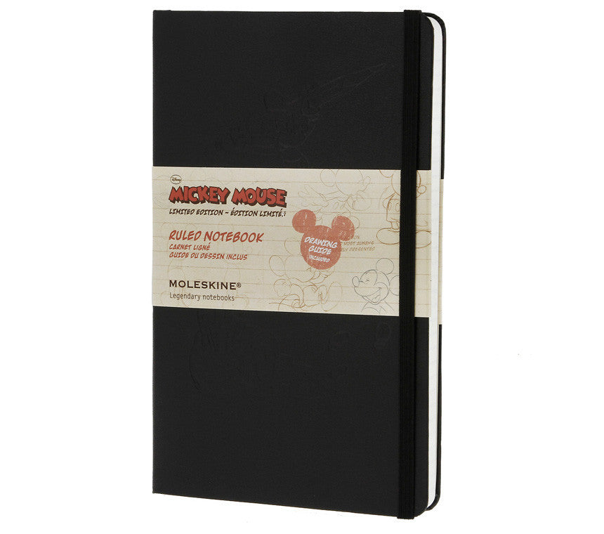 Moleskine Mickey Mouse Large Hard Cover Notebook - Premium Journal for Writing, Sketching & Note Taking - Perfect for School, Office & Travel
