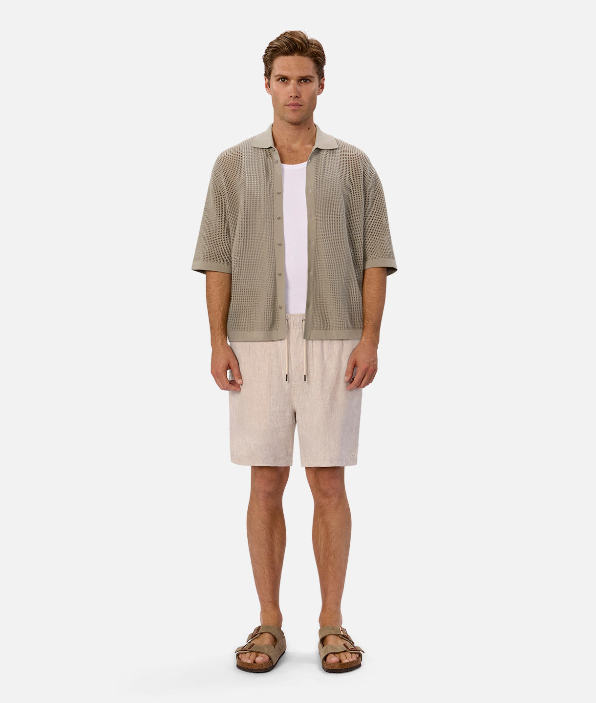 Salvatore Short Sleeve Shirt with Alligator Print - Stylish Men's Casual Button Down Shirt for Summer Outfits, Beach Vacations & Outdoor Adventures