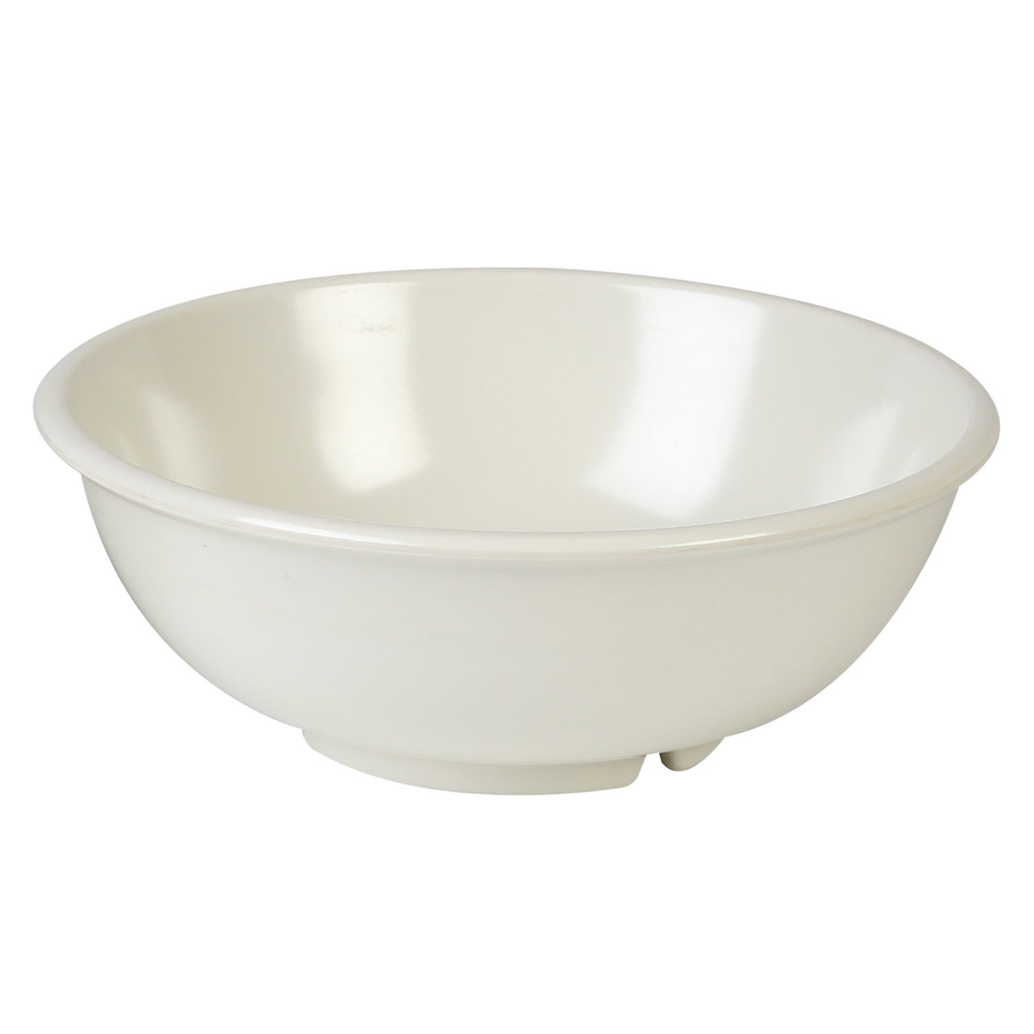 Thunder Group Ivory Melamine Salad Bowl 7.5 Inch - 24 oz (Set of 12) | Durable & Lightweight Dinnerware for Restaurants, Catering, Outdoor Picnics & Home Dining