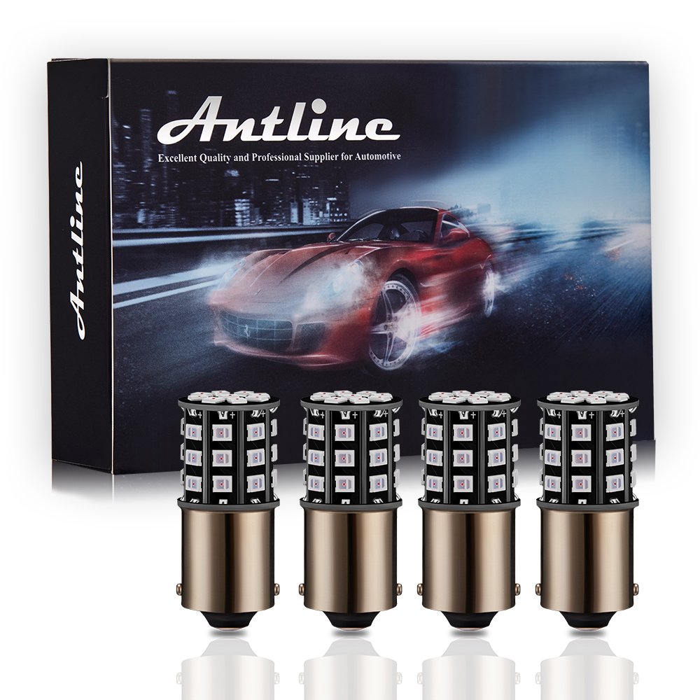 1156 1141 1003 7506 BA15S LED Bulbs - Super Bright 1000 Lumens, 12-24V Red LED Light Bulbs for RV, Camper, Car, Truck - Replacement for Interior Lights, Tail Brake Lights, Turn Signals, Parking Lights (4-Pack) - Perfect for Night Driving & Vehicle Safety
