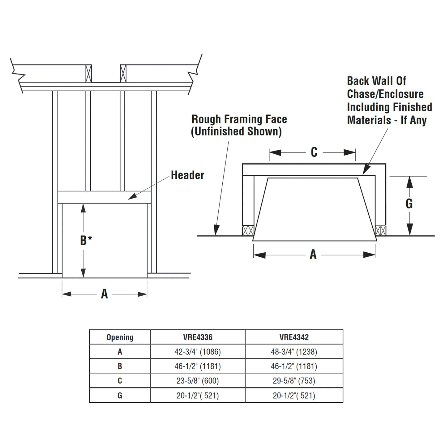42 Inch Vent-Free Outdoor Gas Fireplace - VRE4342 - Perfect for Patios, Decks, and Backyard Gatherings