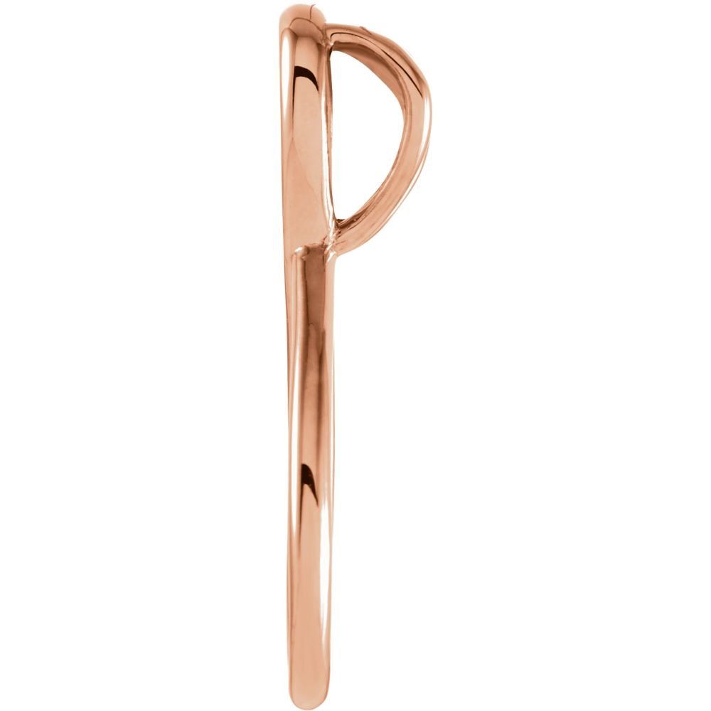 Jewels By Lux 14K Rose Gold Freeform Pendant Necklace - Elegant Dainty Jewelry for Women, Perfect Gift for Birthday, Anniversary & Valentine's Day