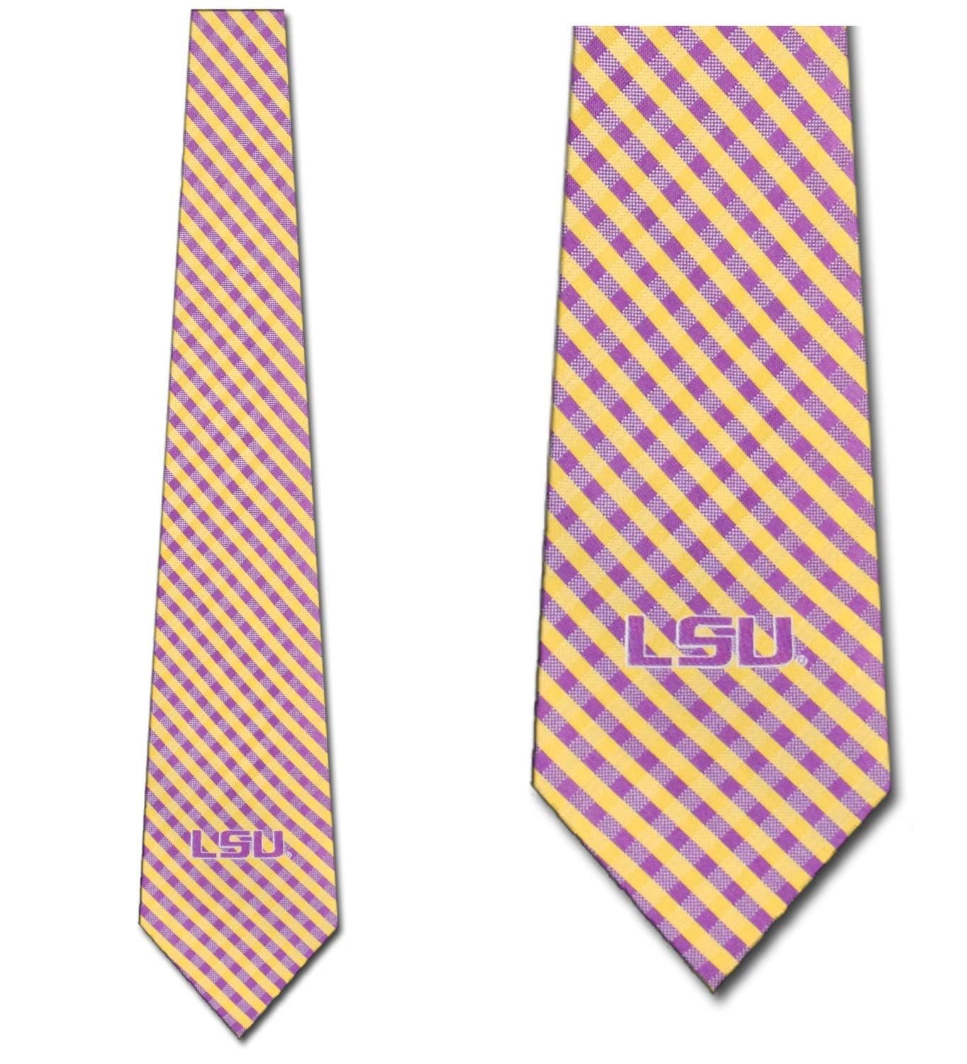 LSU Tigers Men's College Sports Necktie - Official LSU Team Tie for Game Day, Office & Formal Events