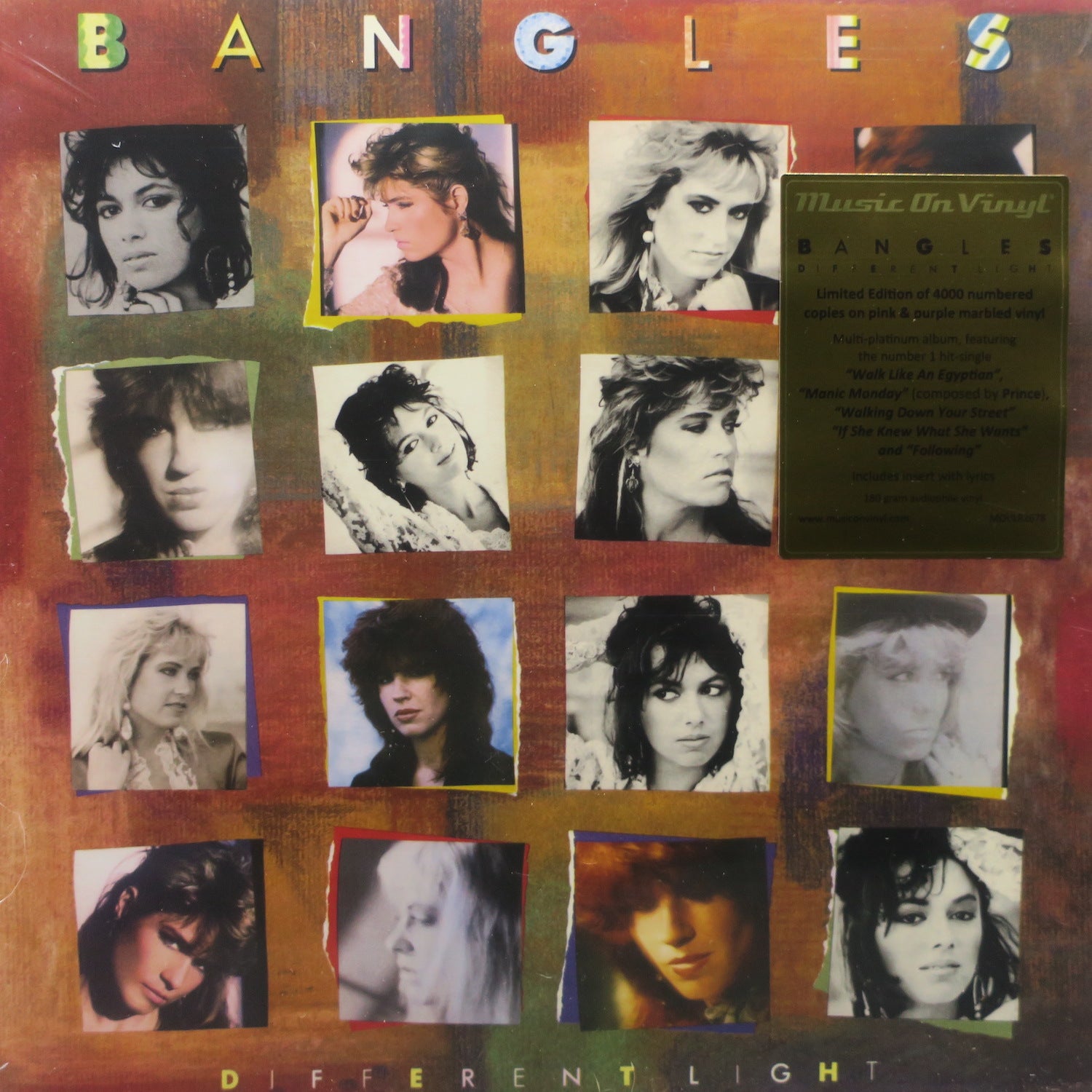 Bangles 'Different Light' 180g Pink Purple Vinyl LP Record - Perfect for Music Collectors & 80s Vinyl Enthusiasts, Great for Home Listening & Gift Giving