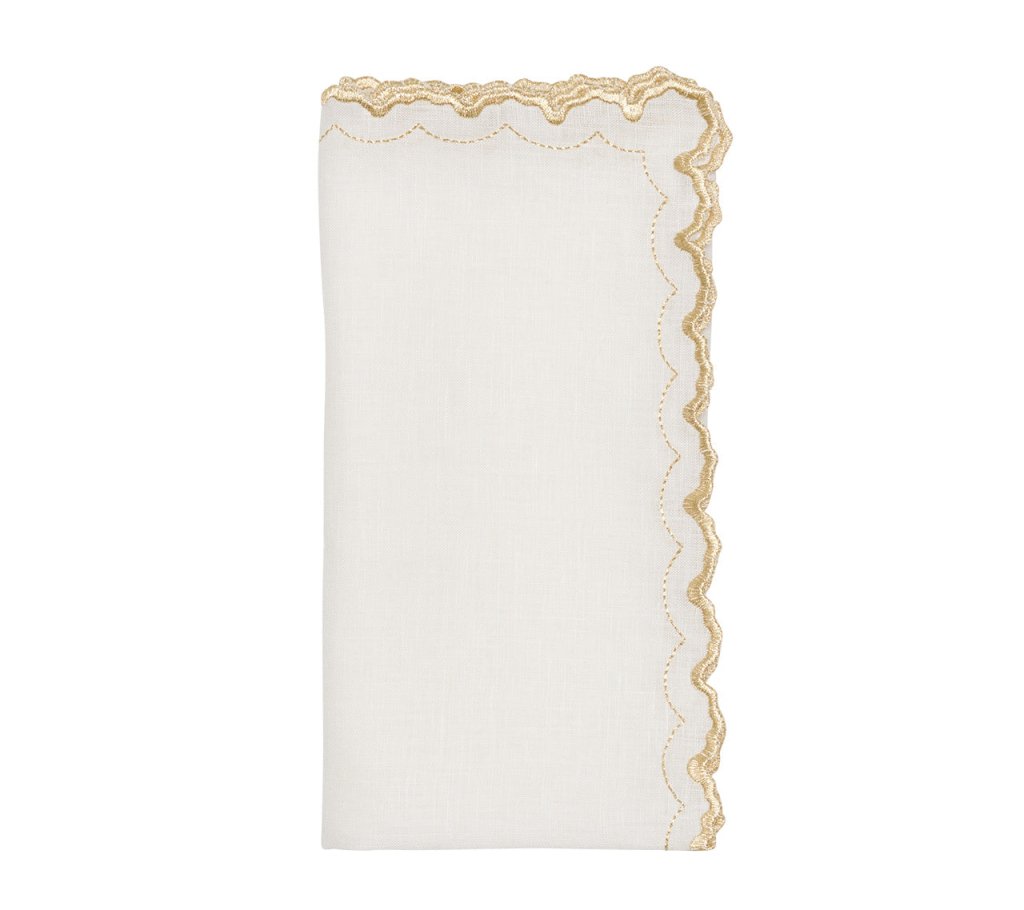 Premium Arches Napkins Set of 4 - Elegant Linen Dinner Napkins for Fine Dining, Parties & Special Occasions - Washable & Reusable Table Linens