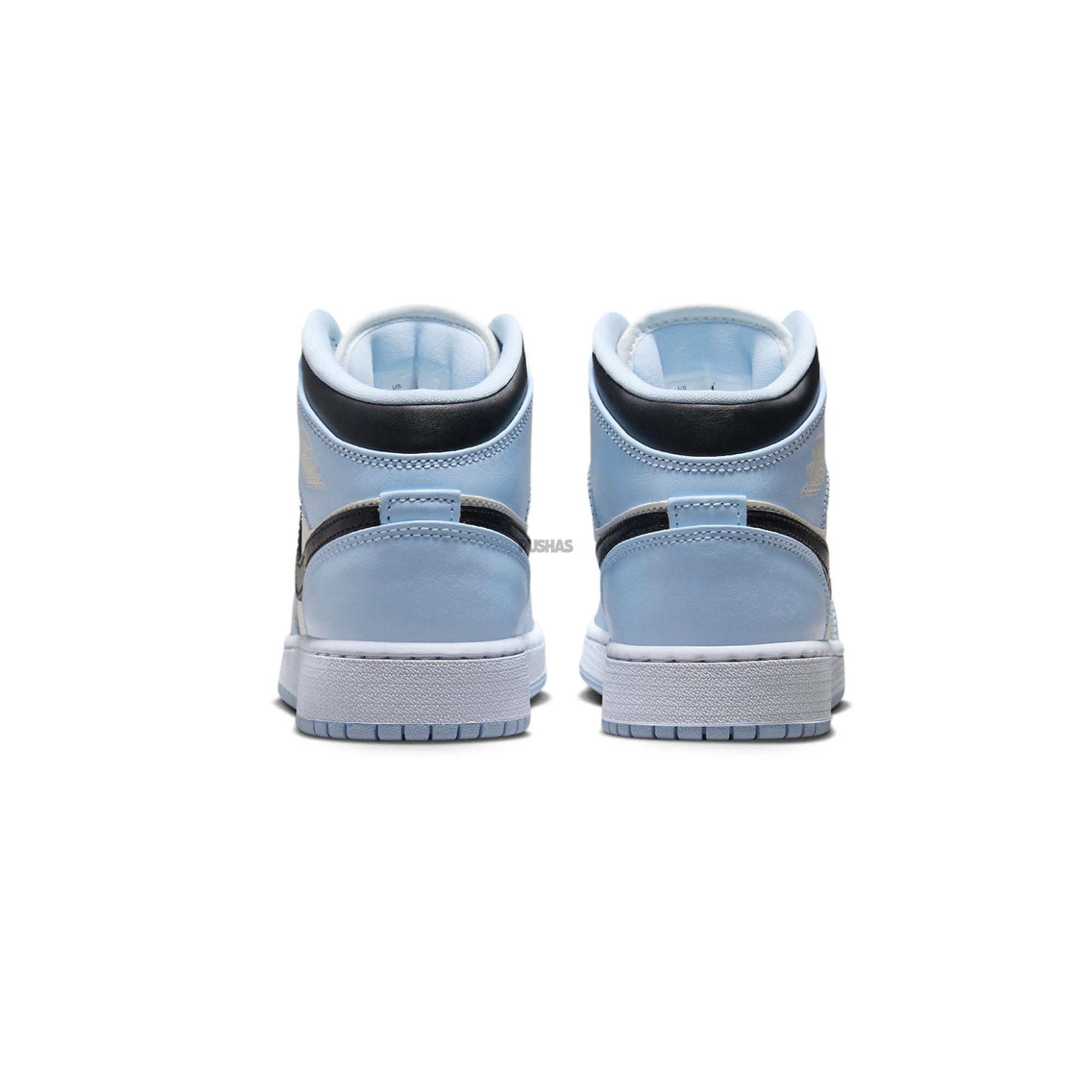 Air Jordan 1 Mid 'Ice Blue' GS Sneakers for Girls (2022) - Comfortable Basketball Shoes for School, Sports & Casual Wear