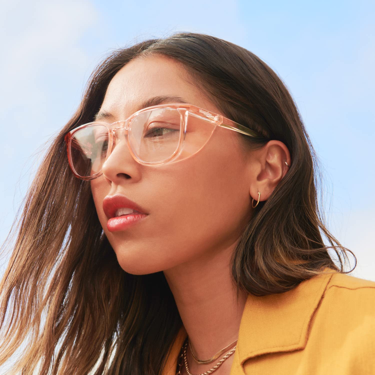 Stoggles Square Z87.1 Certified Small Safety Glasses - Polycarbonate, Scratch & Shatter-Proof, Blue Light & UV Protection - Anti-Fog Coating with Top & Side Shields - Protective & Stylish Eyewear for Work, DIY Projects & Outdoor Activities