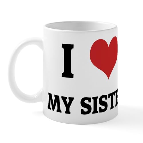 White - I Love My Sister Mug