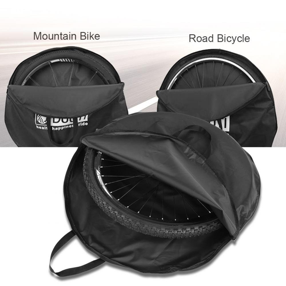 Alomejor Bike Wheel Bag - Durable Soft Bicycle Wheelset Carrying Case for MTB & Road Bikes - Perfect for Cycling Trips, Bike Storage & Travel Accessories