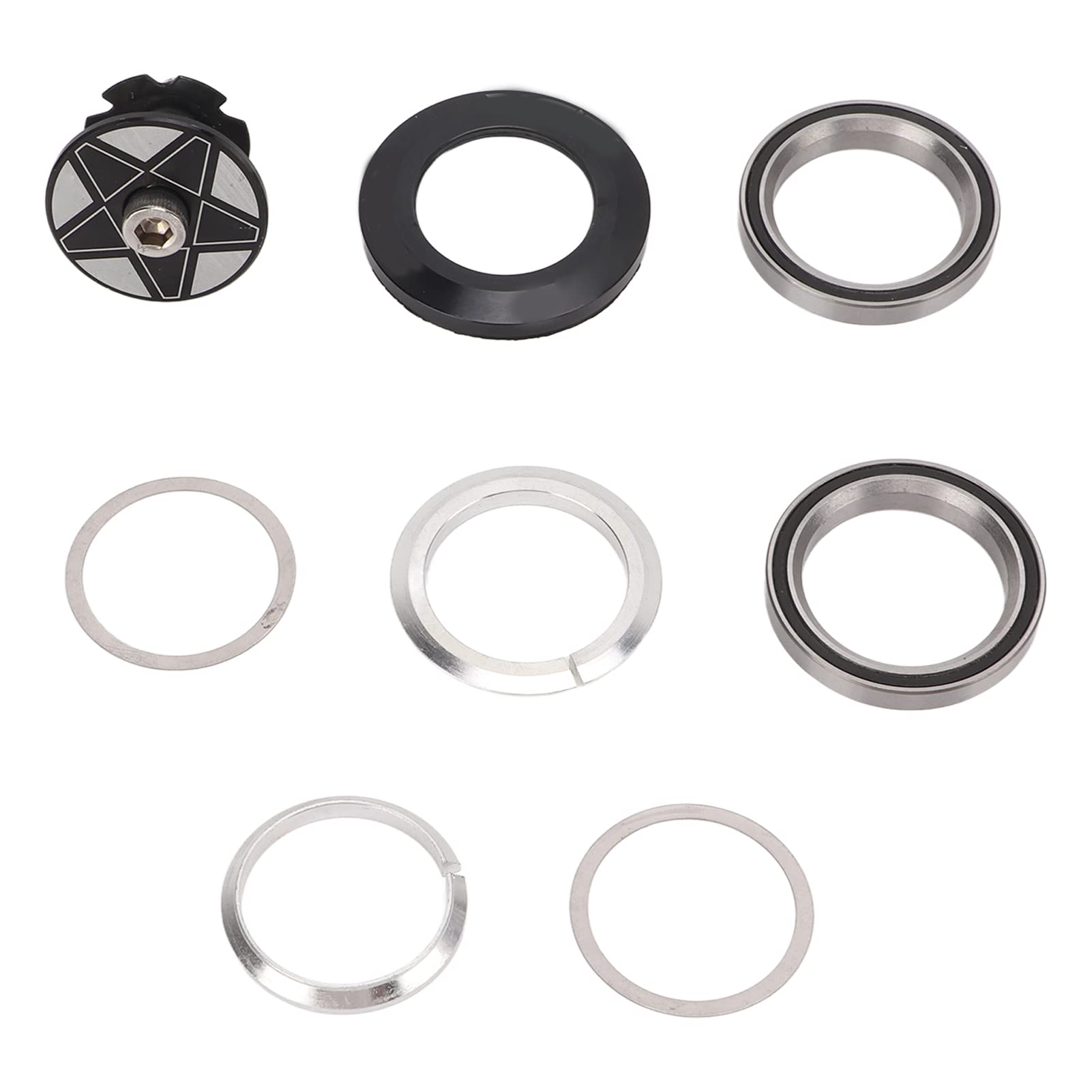 Vbestlife Aluminum Alloy Bicycle Headset - 28.6mm Standard Straight Fork Bike Bearing Headset with Fully Concealed Bearings | Perfect for Road Bikes, Mountain Bikes & Commuting