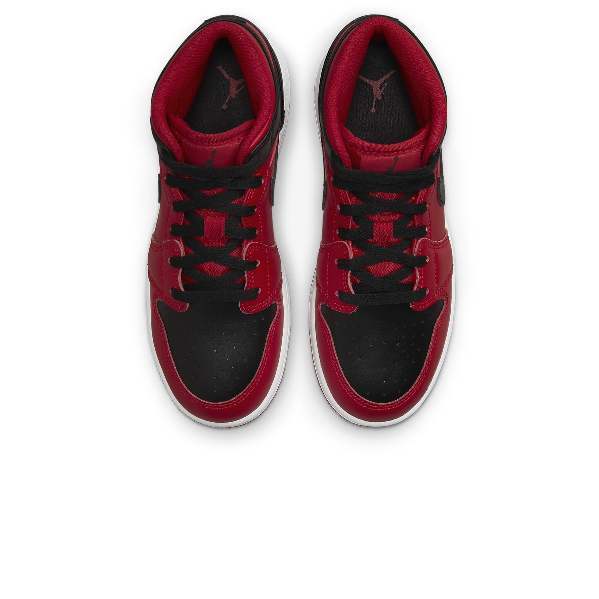 Air Jordan 1 Mid Reverse Bred (GS) - Kids' Basketball Shoes for Boys & Girls - Perfect for School, Sports & Casual Wear