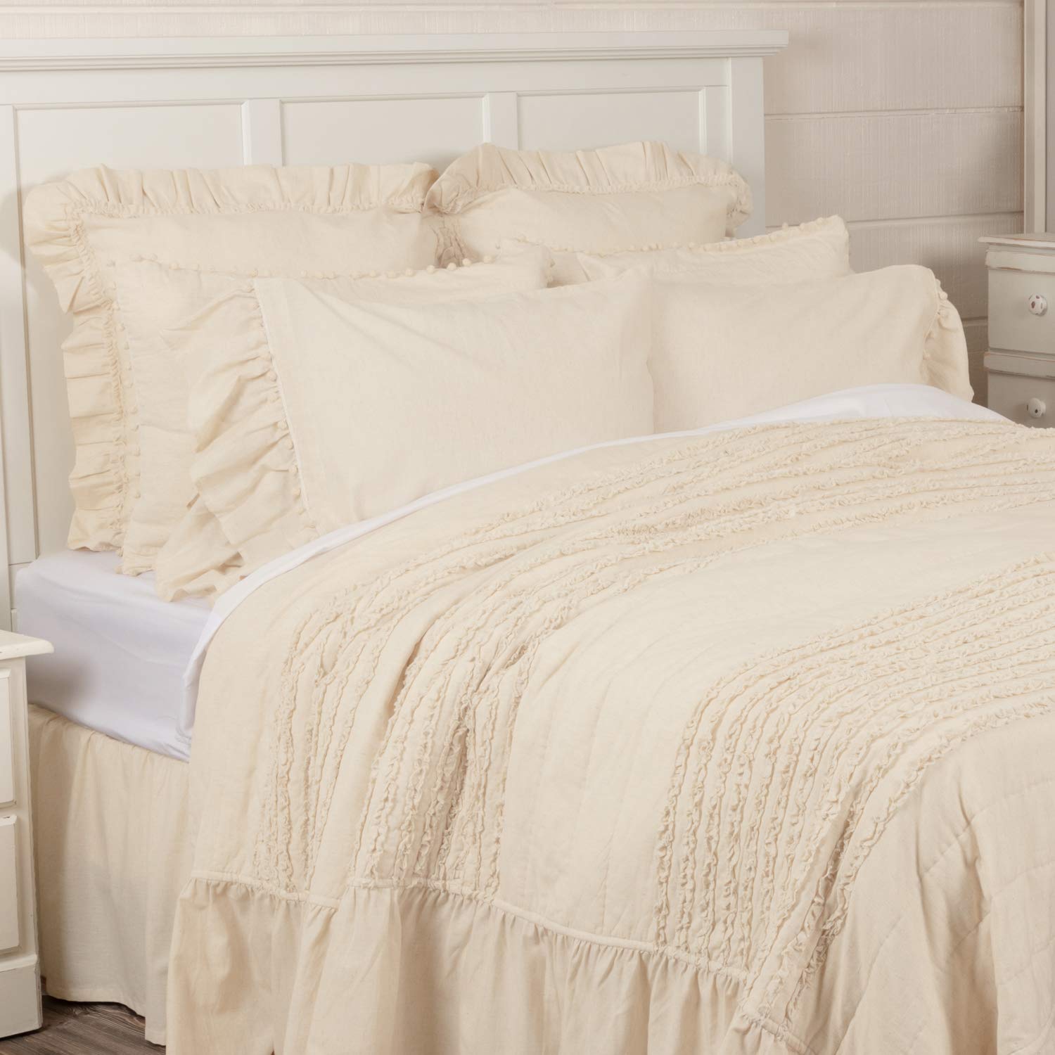 Olivia Queen Quilt Set 80x90 Inches + 12 Pillowcases - Soft Bedding for Cozy Sleep & Luxury Bedroom Decor