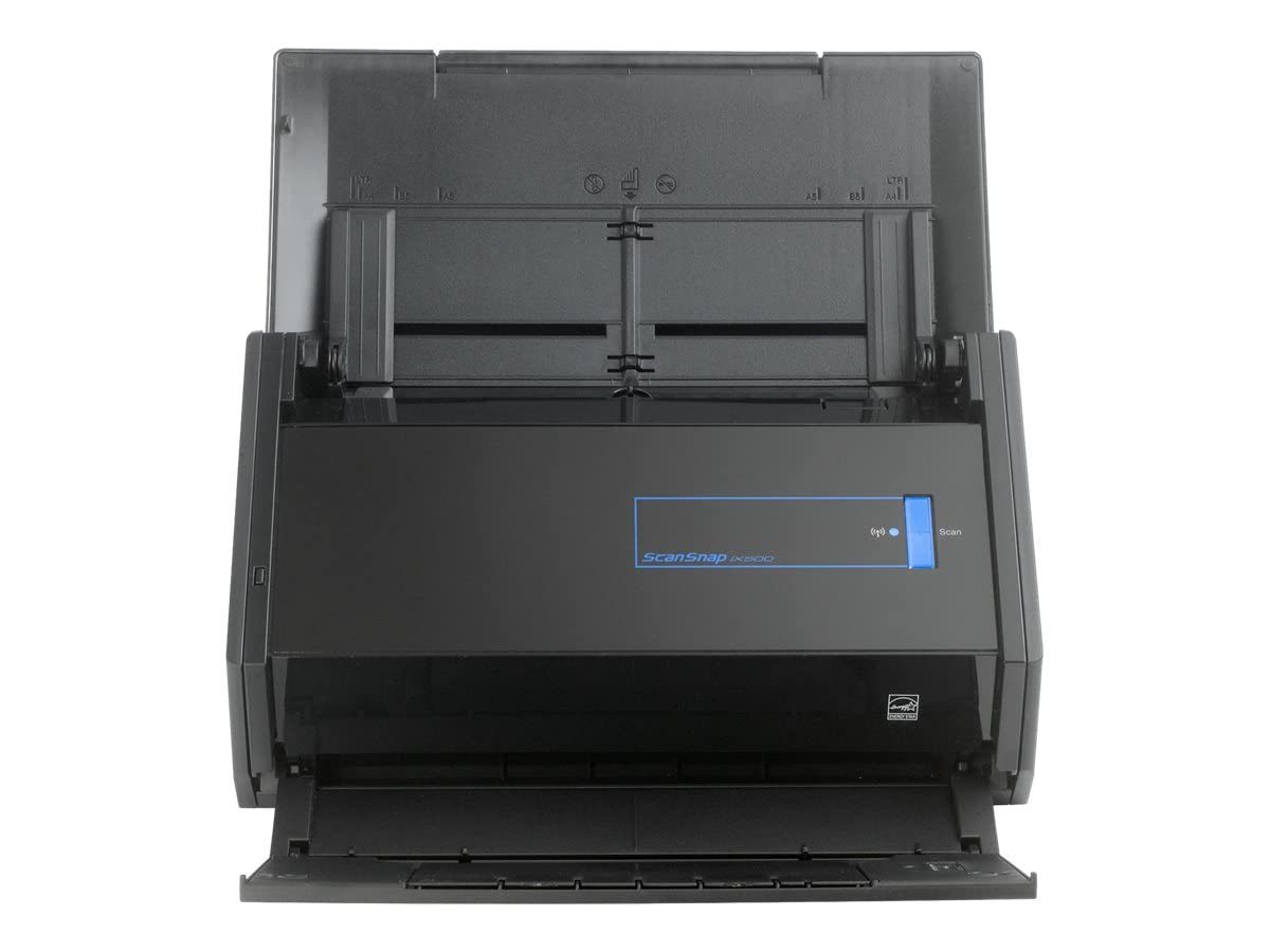 Fujitsu ScanSnap iX500 High-Speed Document Scanner - 600 dpi Optical Resolution, Wireless Scanning, Compact Design for Home Office & Small Business - Perfect for Digitizing Receipts, Contracts and Archiving Files