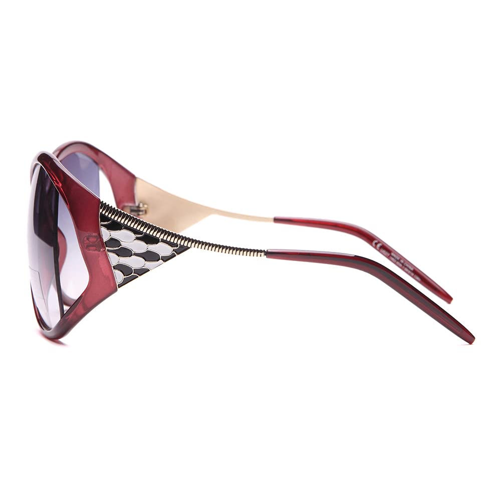 Dasein Oversized Sunglasses for Women - Fashionable Summer Sunglasses with UV Protection - Perfect for Beach, Driving, and Outdoor Activities (U027 Red)