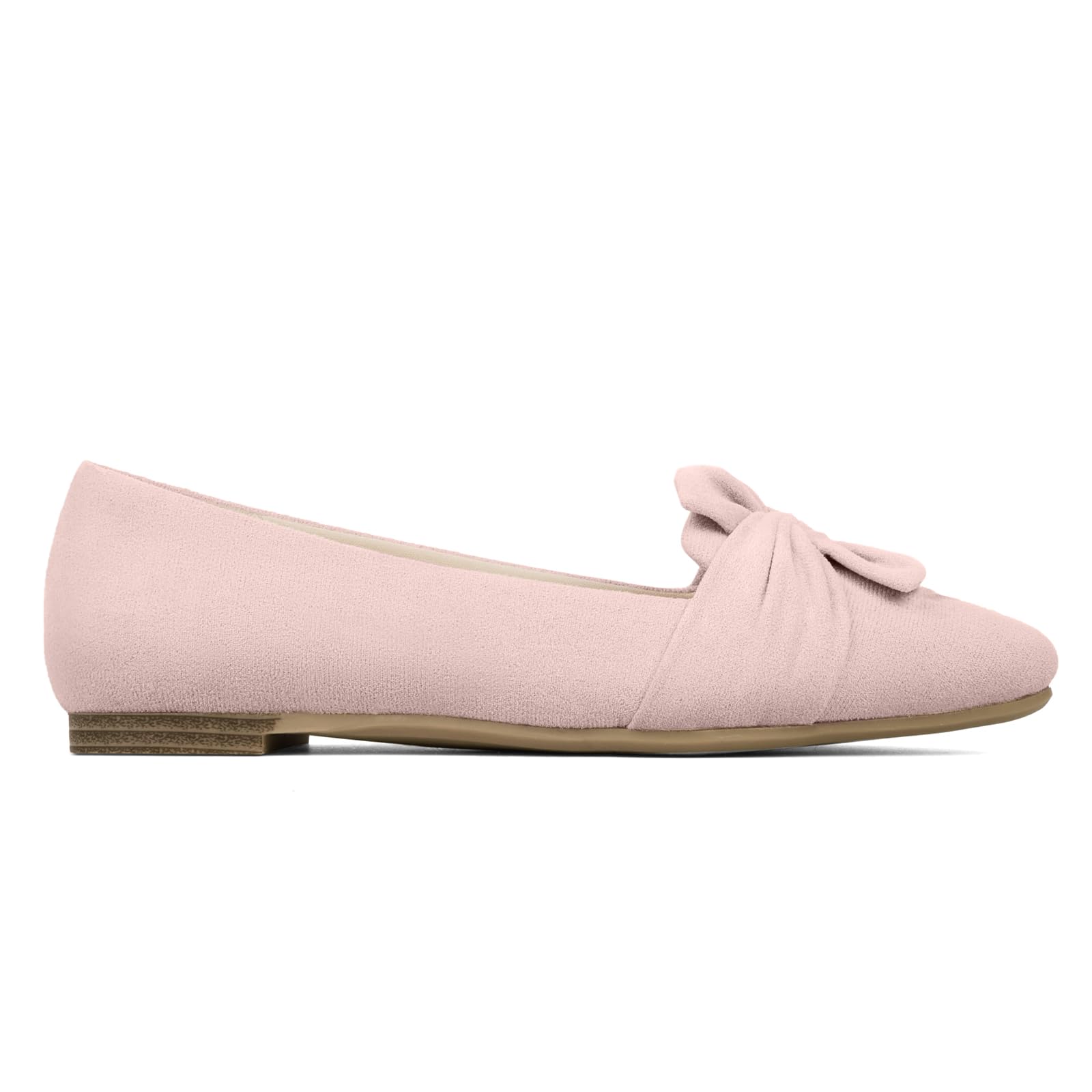 MUSSHOE Women's Pointed Toe Ballet Flats - Comfortable Dressy Bowknot Shoes for Work, Office & Wedding | Slip-On Casual Loafers for Women