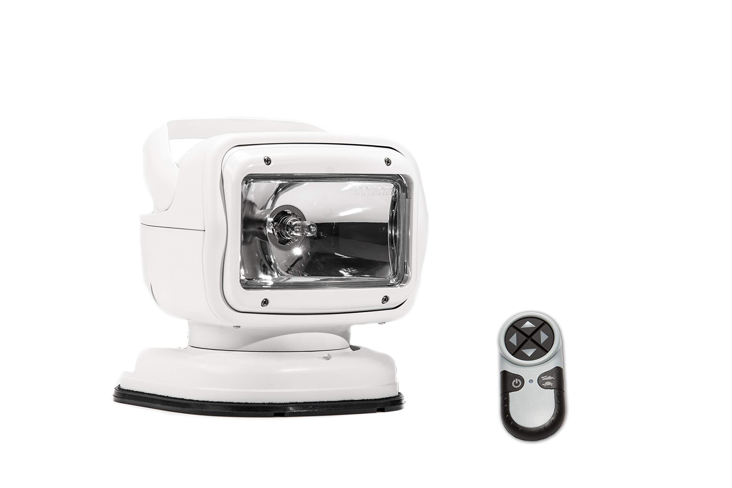 Golight GT Series Model 7901GT Wireless Halogen Spotlight with Portable Mount & Handheld Remote - White | Perfect for Marine Boating, Off-Road Vehicles, Emergency Lighting & Night Hunting