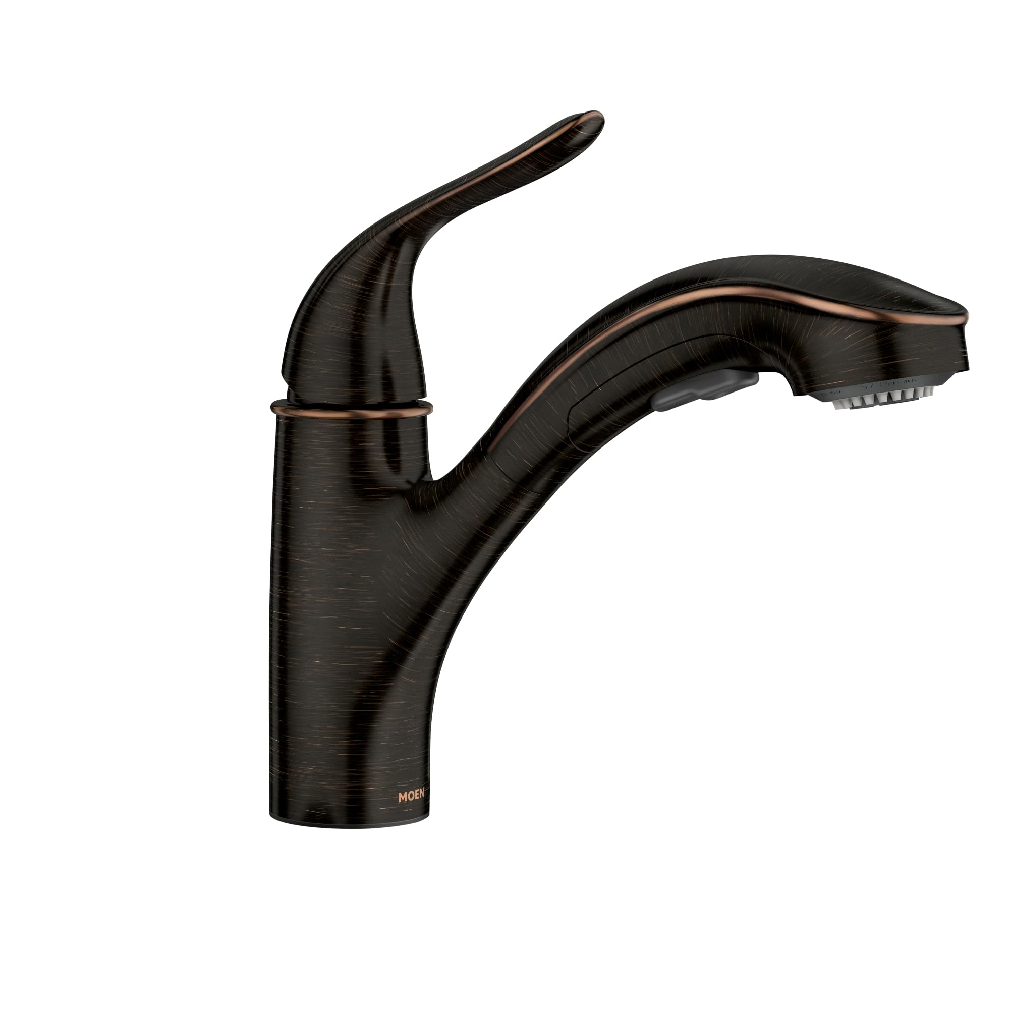 Moen Brecklyn Mediterranean Bronze Single-Handle Pull-Out Sprayer Kitchen Sink Faucet with Power Clean Technology - 87557BRB - Perfect for Modern Kitchens & High-Traffic Commercial Spaces