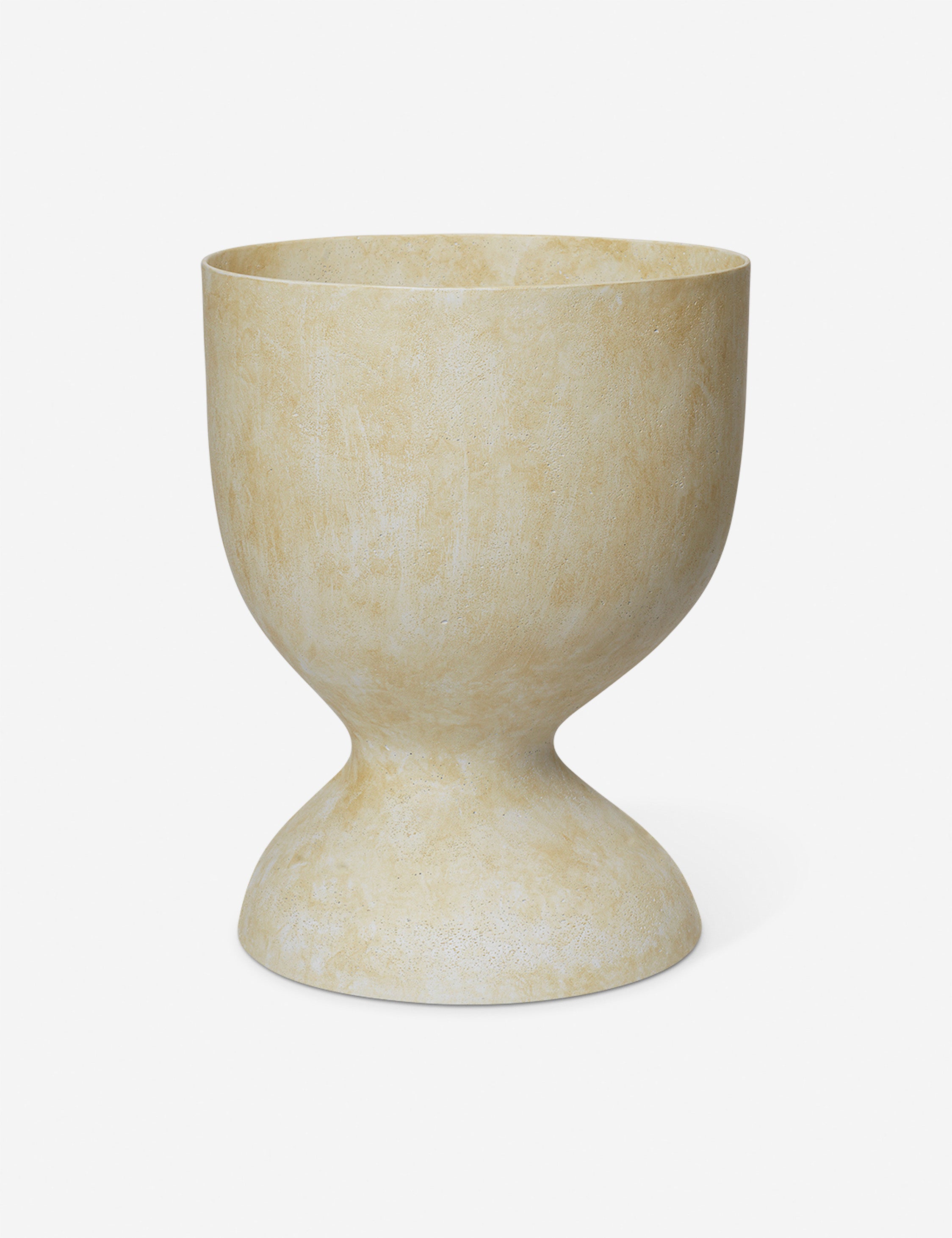 Ferm Living Evoke Pot - Modern Ceramic Planter for Indoor Plants, Home & Office Decor - Perfect for Succulents, Herbs, and Small Flowers