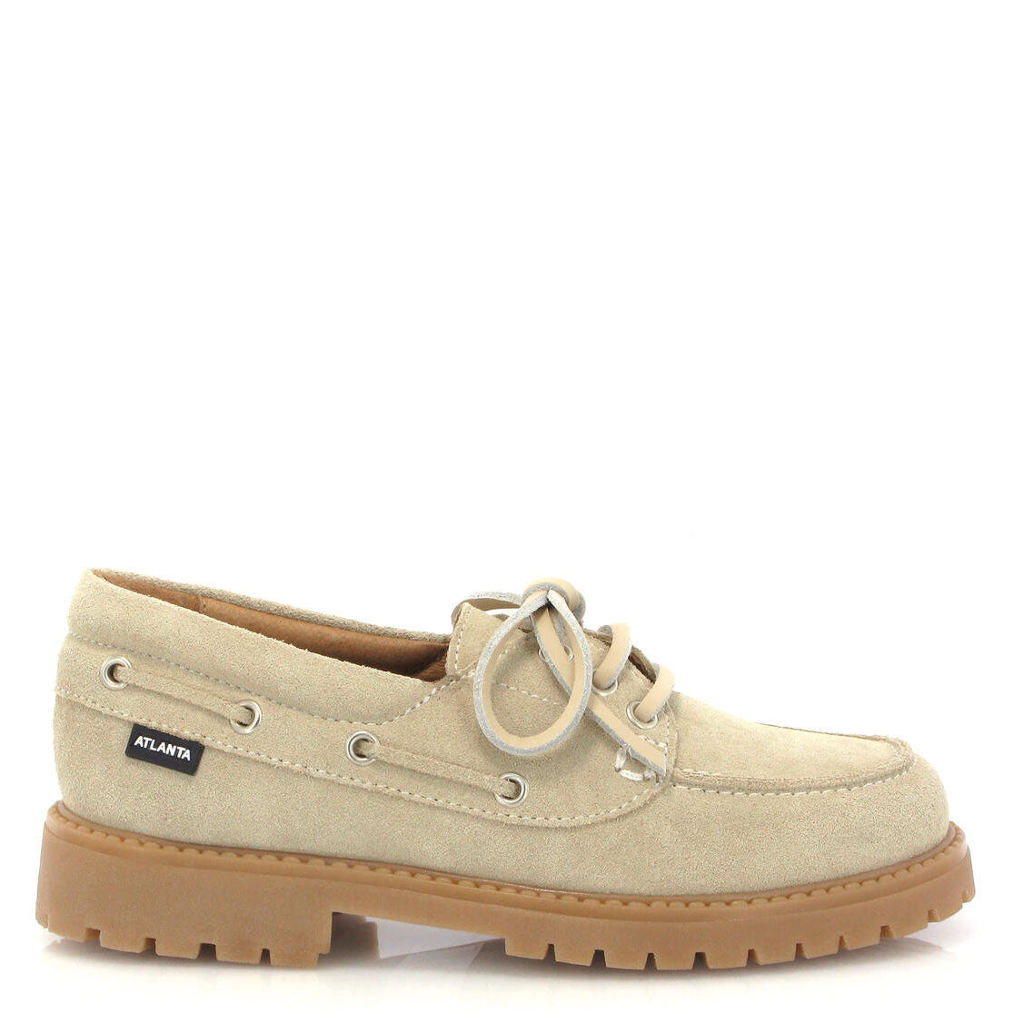 Men's Atlanta Moccasin Sand Boat Shoes - Comfortable Slip-On Loafers for Casual Wear, Beach, Boating & Summer Outdoor Activities