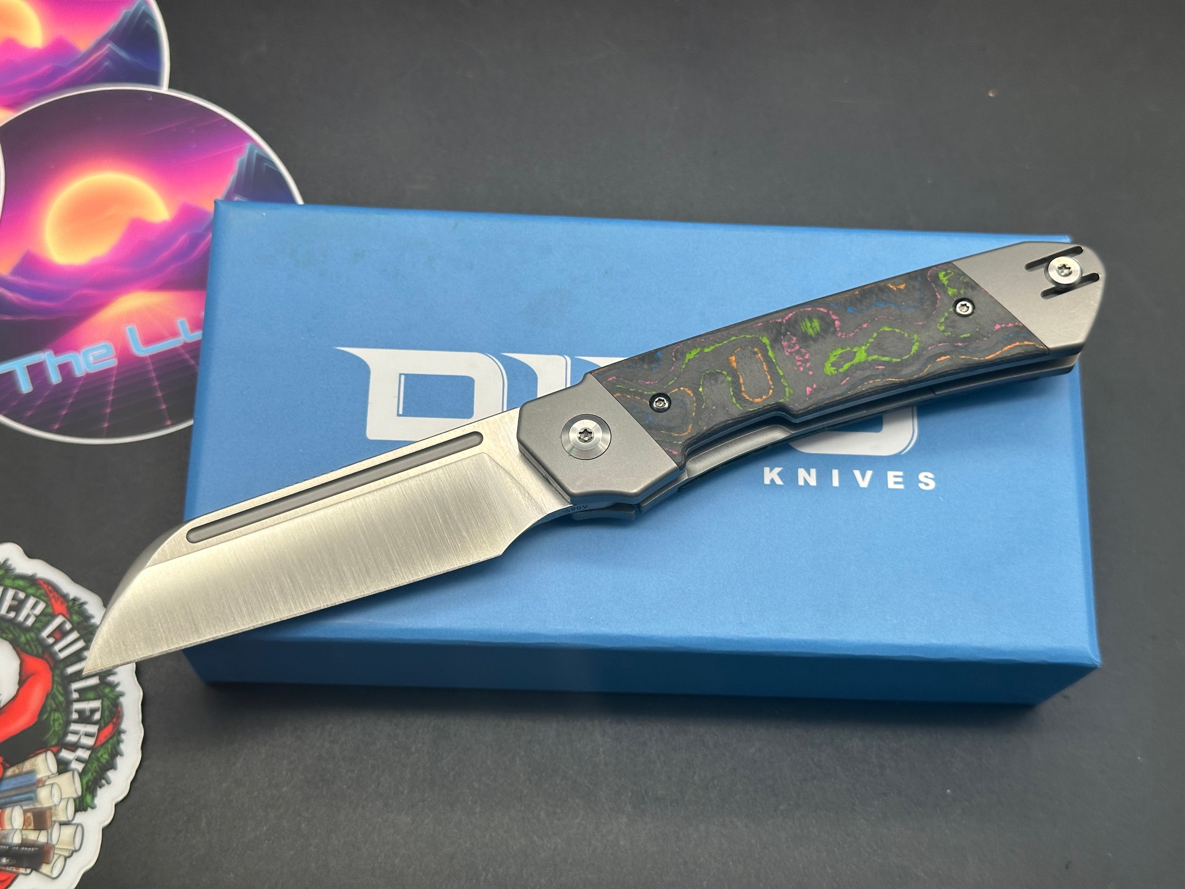 Divo Knives Lush CamoCarbon 80's - Premium Hunting & Outdoor Knife with Carbon Steel Blade - Perfect for Camping, Survival & Bushcraft Adventures