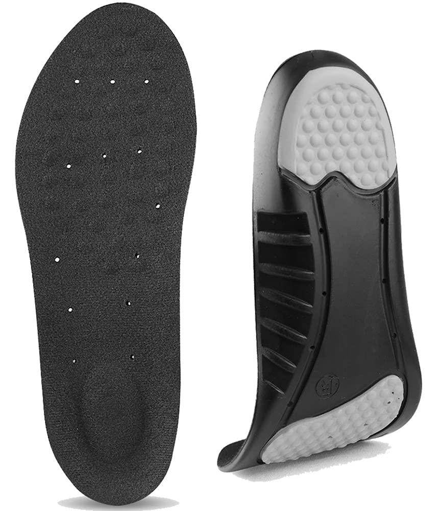 Premium Memory Foam Shoe Insoles for Men & Women - Arch Support, Cushioning & Shock Absorption - Relieve Foot Pain - Size L (Men 8-12/Women 10-15) - Perfect for Running, Walking & Standing All Day