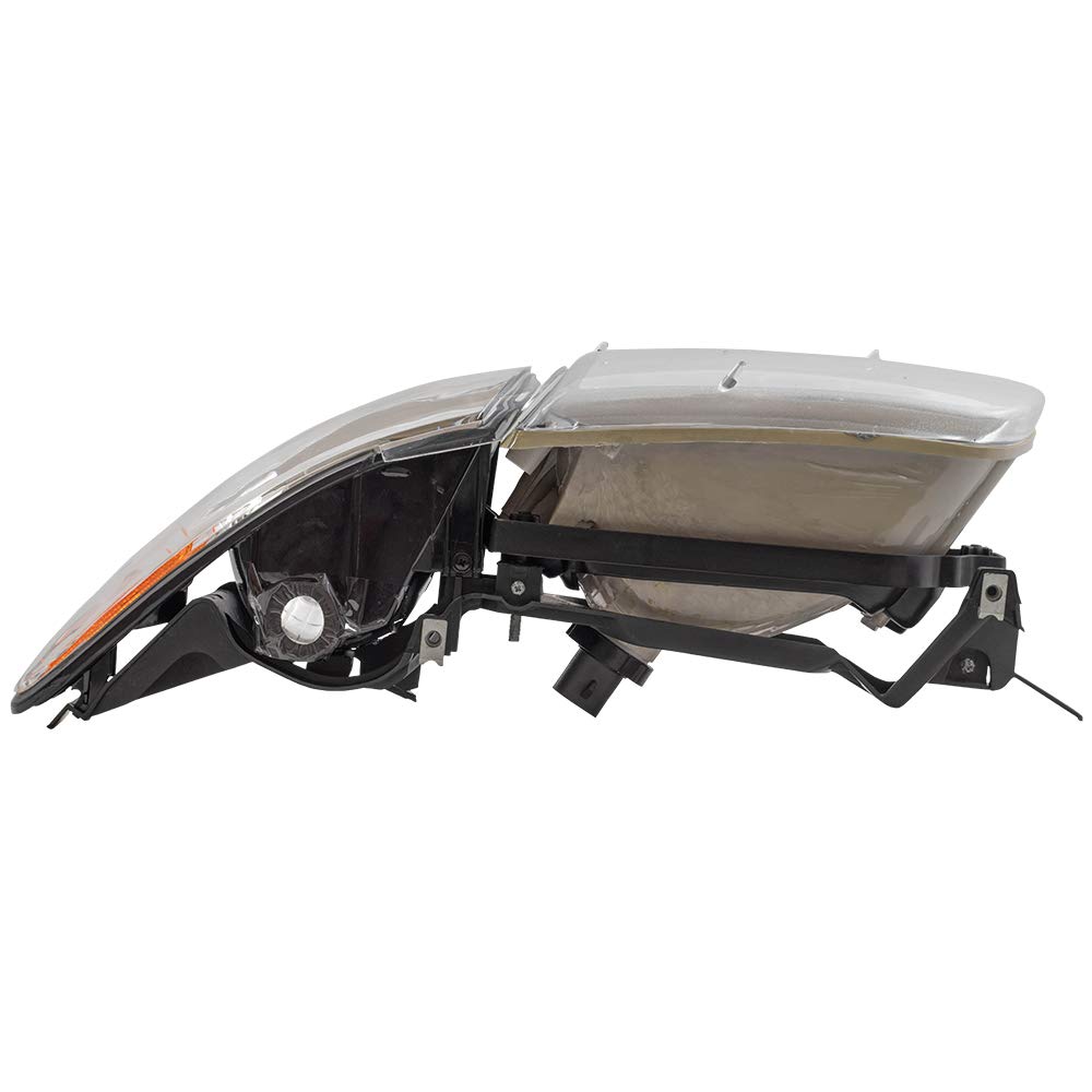 Brock Replacement Driver and Passenger Halogen Headlight Set - Compatible with 1997-2003 Pontiac Grand Prix | High-Performance Lighting for Night Driving & Enhanced Visibility