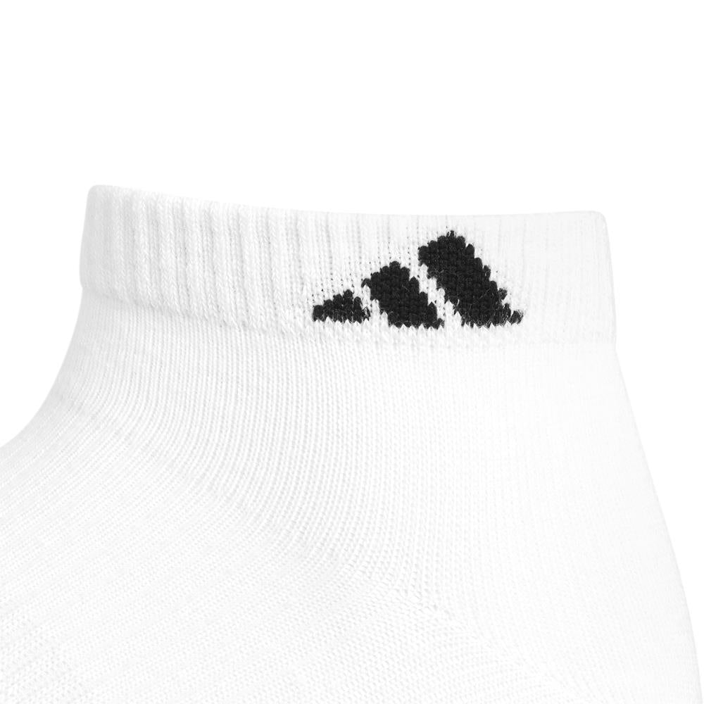 Adidas Men's Superlite 3.0 Low Cut 6-Pack Athletic Socks - White/Black - Breathable Comfort for Running, Gym & Everyday Wear