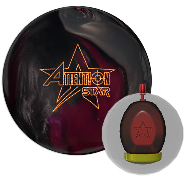 Roto Grip Attention Star Bowling Ball - High Performance Reactive Resin for Hook & Control | Perfect for League Play & Tournament Competition