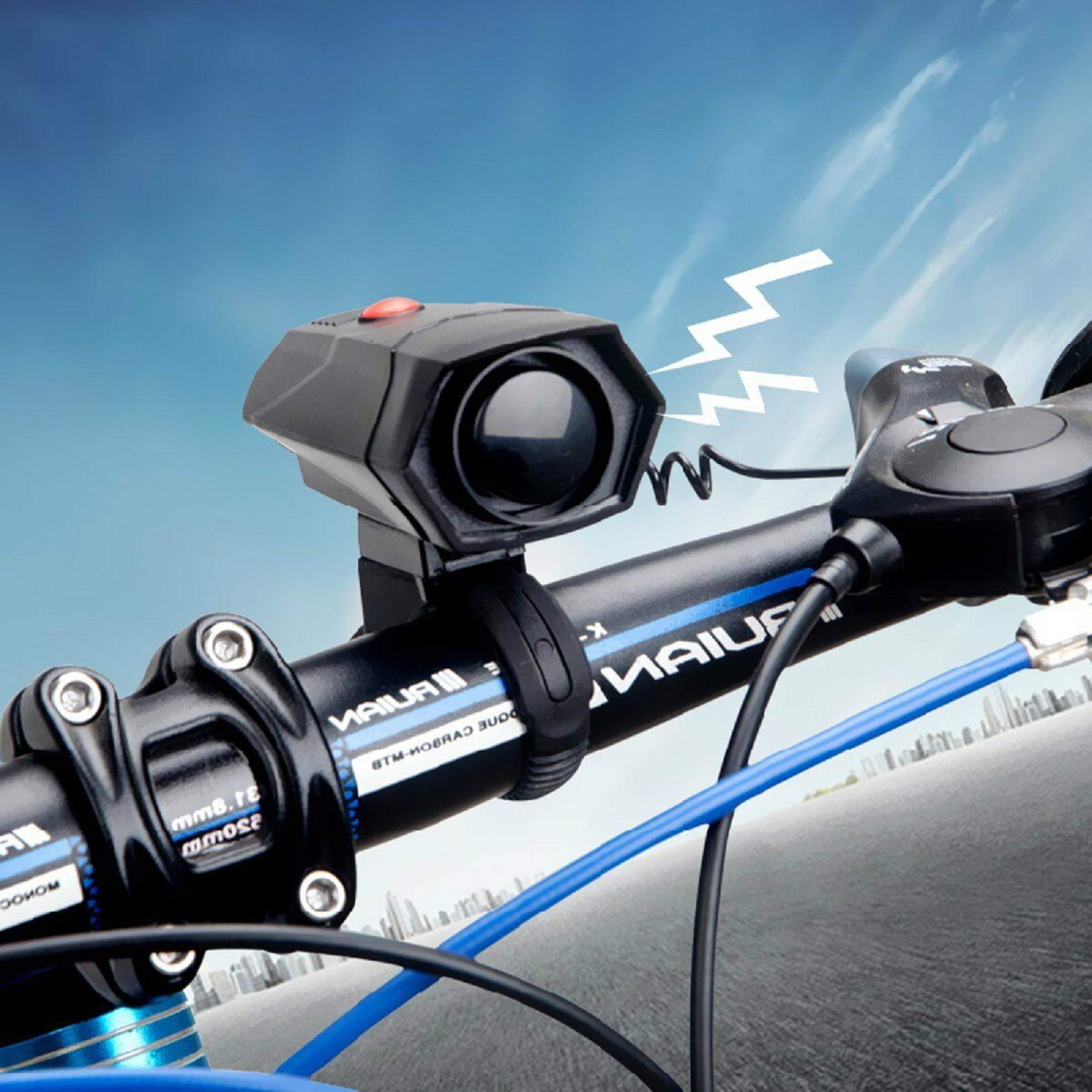 **Wallfire Ultra Loud Bike Horn - 5 Modes Cycling Bell & Bicycle Handlebar Horn for Kids, Road & Mountain Bikes | Safe, Easy to Install | Perfect for Commuting, Trail Riding & Urban Safety**