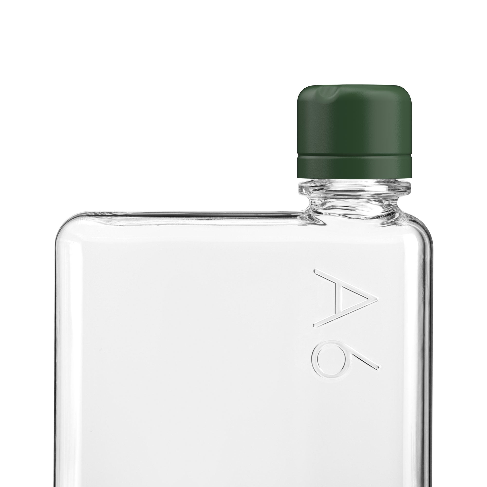 Original memobottle Moss Green Lid - Eco-Friendly Reusable Water Bottle for Office, Travel & Outdoor Activities