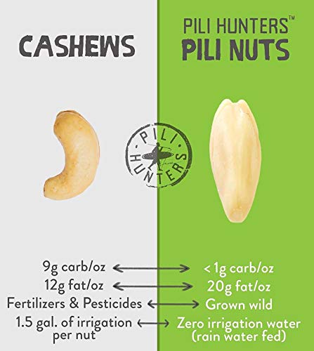 Pili Hunters Spicy Chili Pili Nuts - Keto Friendly, Low Carb, Gluten Free, No Sugar Added Superfood Snacks - Shark Tank Featured - Perfect for On-the-Go Energy & Healthy Lifestyle