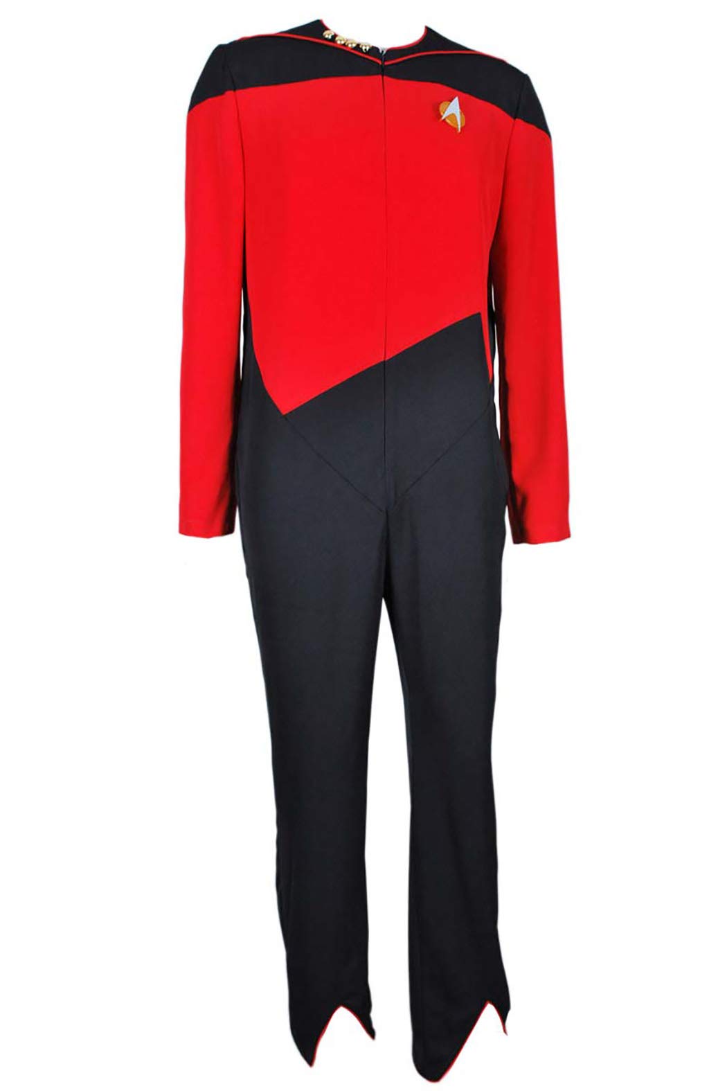 Star Trek Cosplay Command Red Jumpsuit Costume - Official Movie Replica for Halloween, Comic Con & Cosplay Events | Perfect for Fans & Collectors