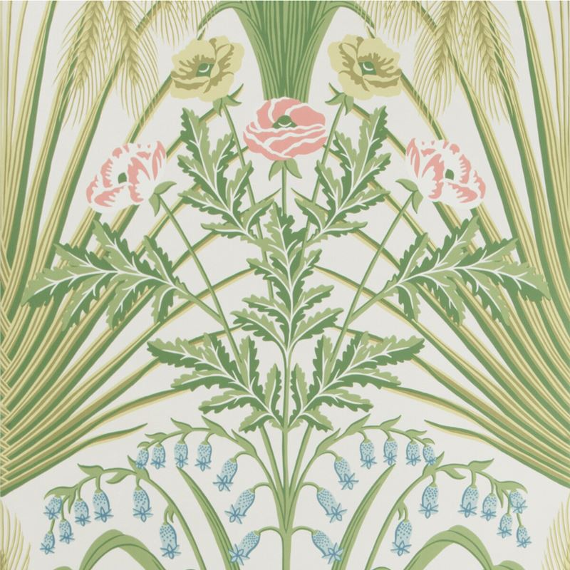 Cole & Son Bluebell Spring Green Wallpaper - Premium Floral Print Wallpaper for Living Room, Bedroom & Home Decor