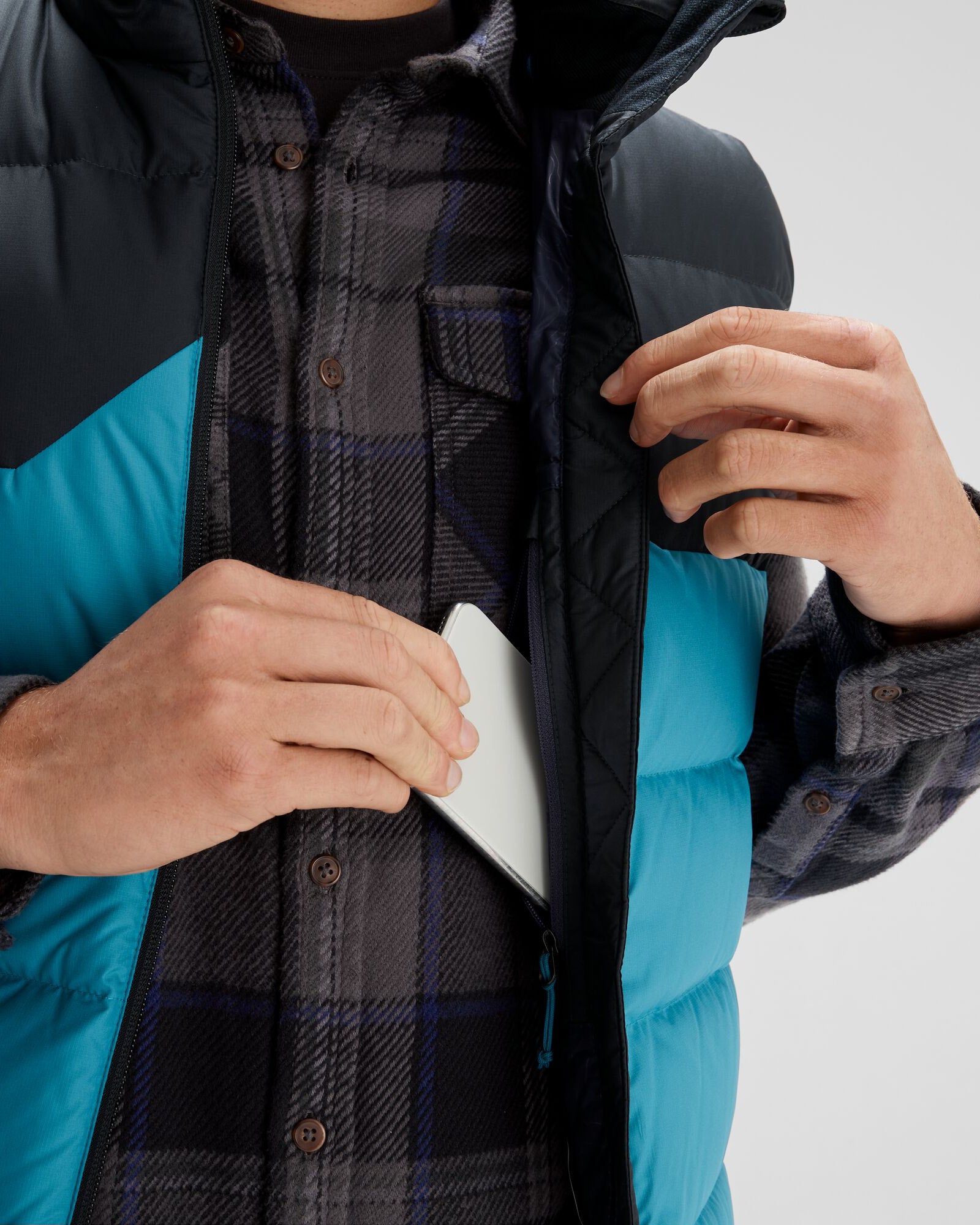 Men's Epiq Down Vest - Lightweight Warm Winter Jacket for Outdoor Activities (Eddy/Meteor) | Perfect for Hiking, Camping & Cold Weather Adventures