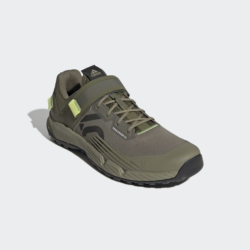 adidas Men's 5.10 Trailcross Clip-in Cycling Shoes - Green | Mountain Biking & Outdoor Adventure Sneakers for Men