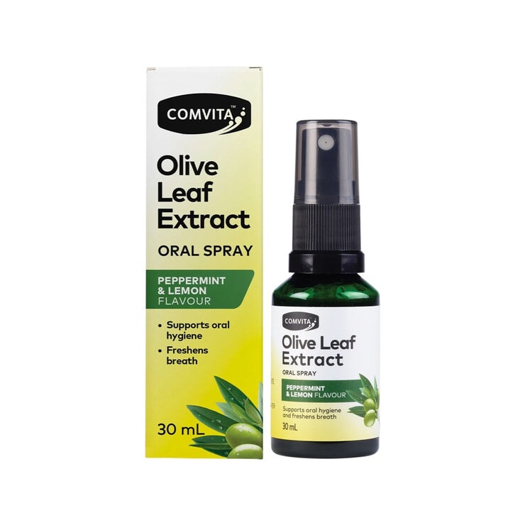 Comvita Olive Leaf Oral Spray - Natural Immune Support & Antioxidant Boost for Daily Wellness | Travel-Friendly & On-the-Go Health Solution