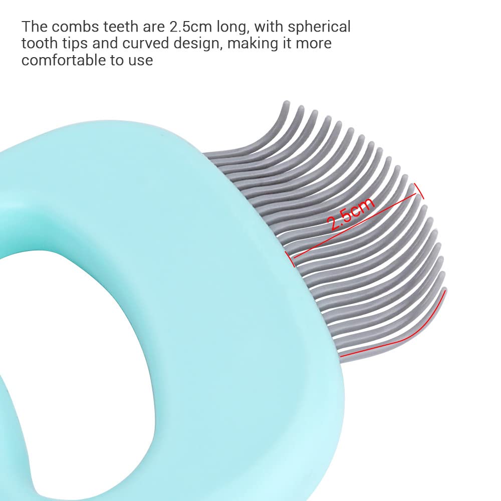 Pet Grooming Brush for Dogs & Cats - Massage Comb with Shell Design, Hair Removal & Shedding Tool - Multifunctional Cleaning Brush for Pet Care - Perfect for Daily Grooming, Detangling & Bonding Time