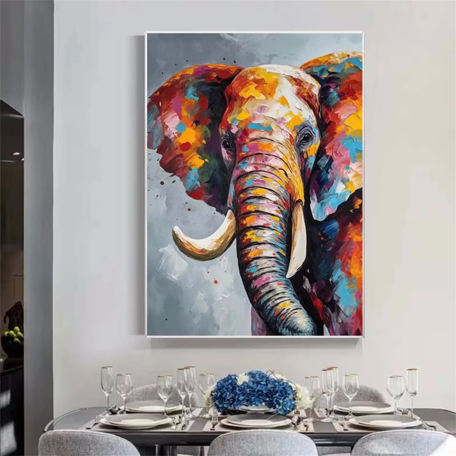 Animal Art Painting #AP092 - Handmade Canvas Wall Decor for Living Room, Bedroom & Office - Wildlife & Nature Inspired Artwork