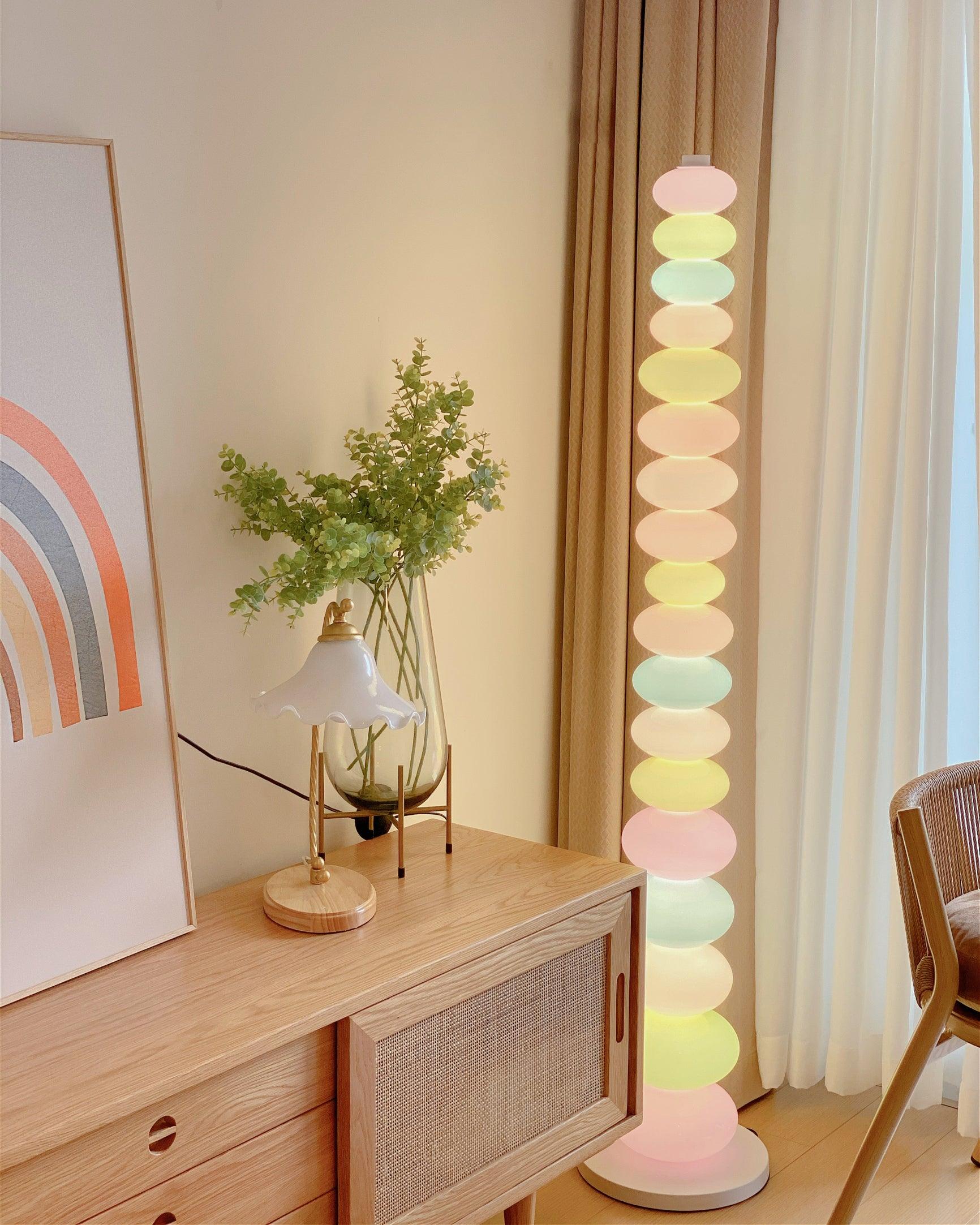 Modern LED Candy Floor Lamp - Adjustable Brightness for Living Room, Bedroom & Office - Stylish Home Decor Lighting for Relaxation & Ambiance