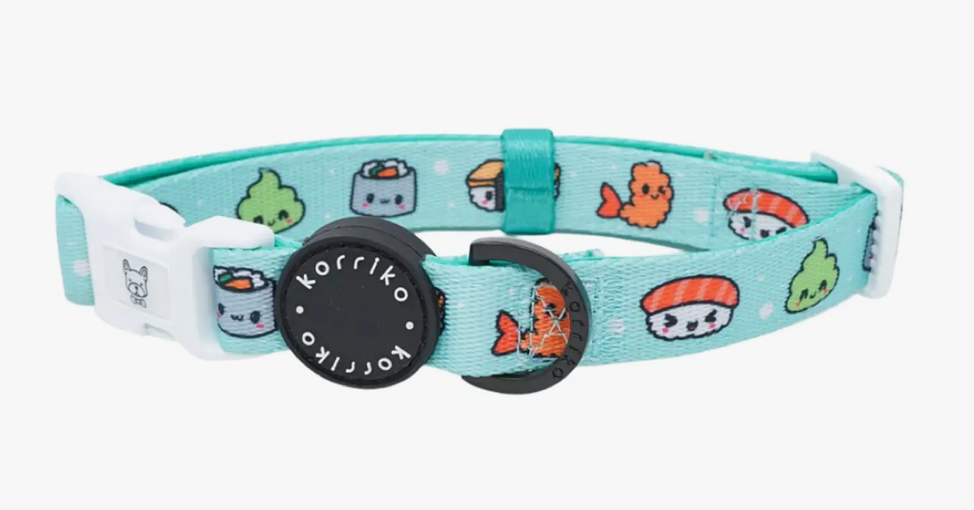 Premium Korriko Dog Collar - Adjustable Nylon Pet Collar with Metal Buckle for Small Medium Large Dogs - Perfect for Walking, Training & Outdoor Adventures