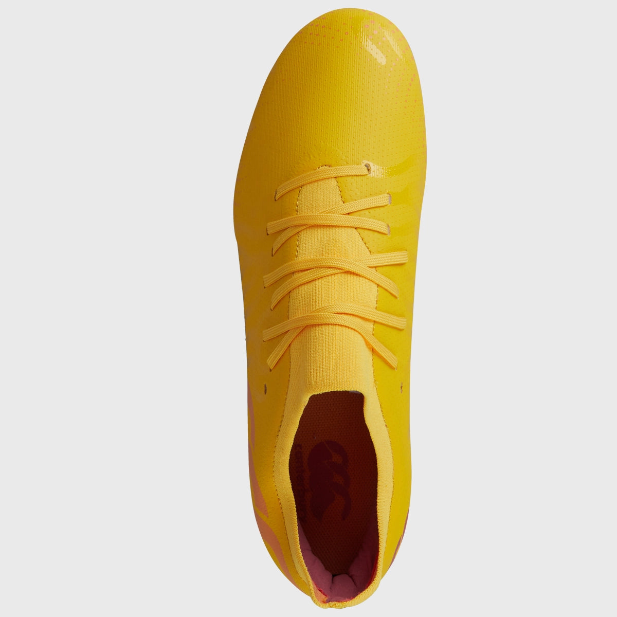Canterbury Speed Infinite Pro SG Rugby Boots for Men - High-Performance Soccer Cleats in Amber Yellow - Perfect for Rugby Matches and Training on Soft Ground