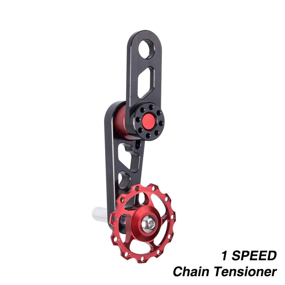 **Forart Single Speed Bike Chain Tensioner - Aluminum Chain Tension Idler for Bicycle Replacement Parts - Perfect for Fixing Loose Chains on Urban & Fixed Gear Bikes (Ships from USA)**