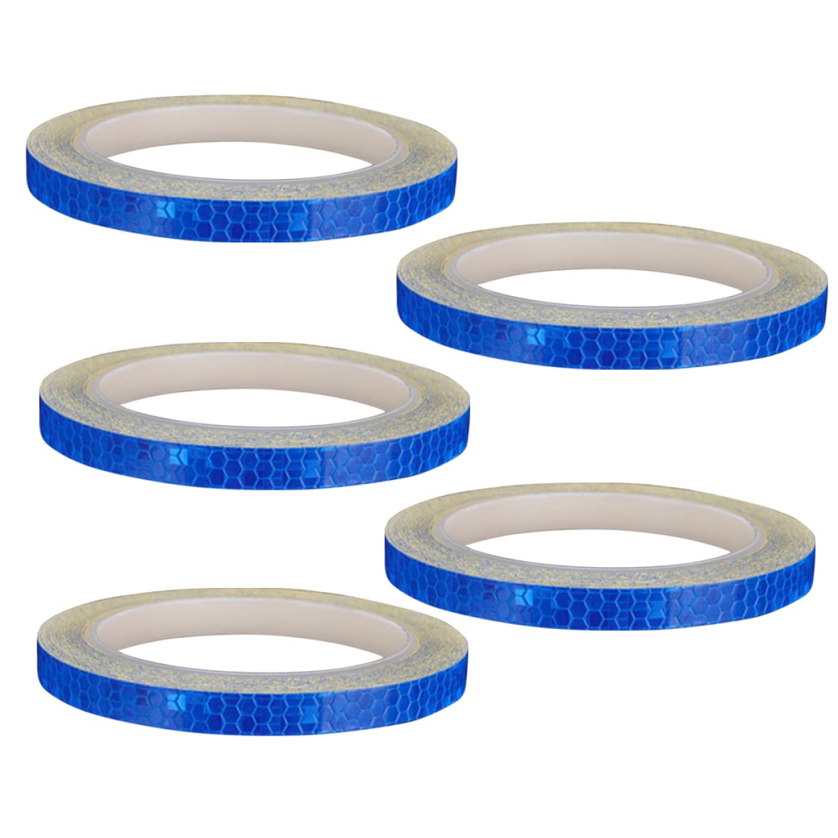 BESPORTBLE 5-Pack Bike Rim Reflective Stickers - High Visibility Safety Tape for Bicycle Wheels, Night Cycling & Road Safety Accessories - Perfect for Commuting, Mountain Biking & Urban Cycling