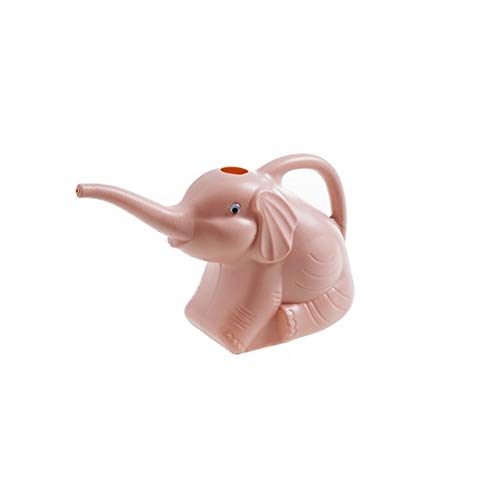 Ffrzd Pink Elephant Watering Can - Cute Cartoon Plastic Plant Water Pot for Outdoor Garden, Patio, Lawn & Home Decor | Perfect for Kids Gardening, Flower Beds & Houseplants