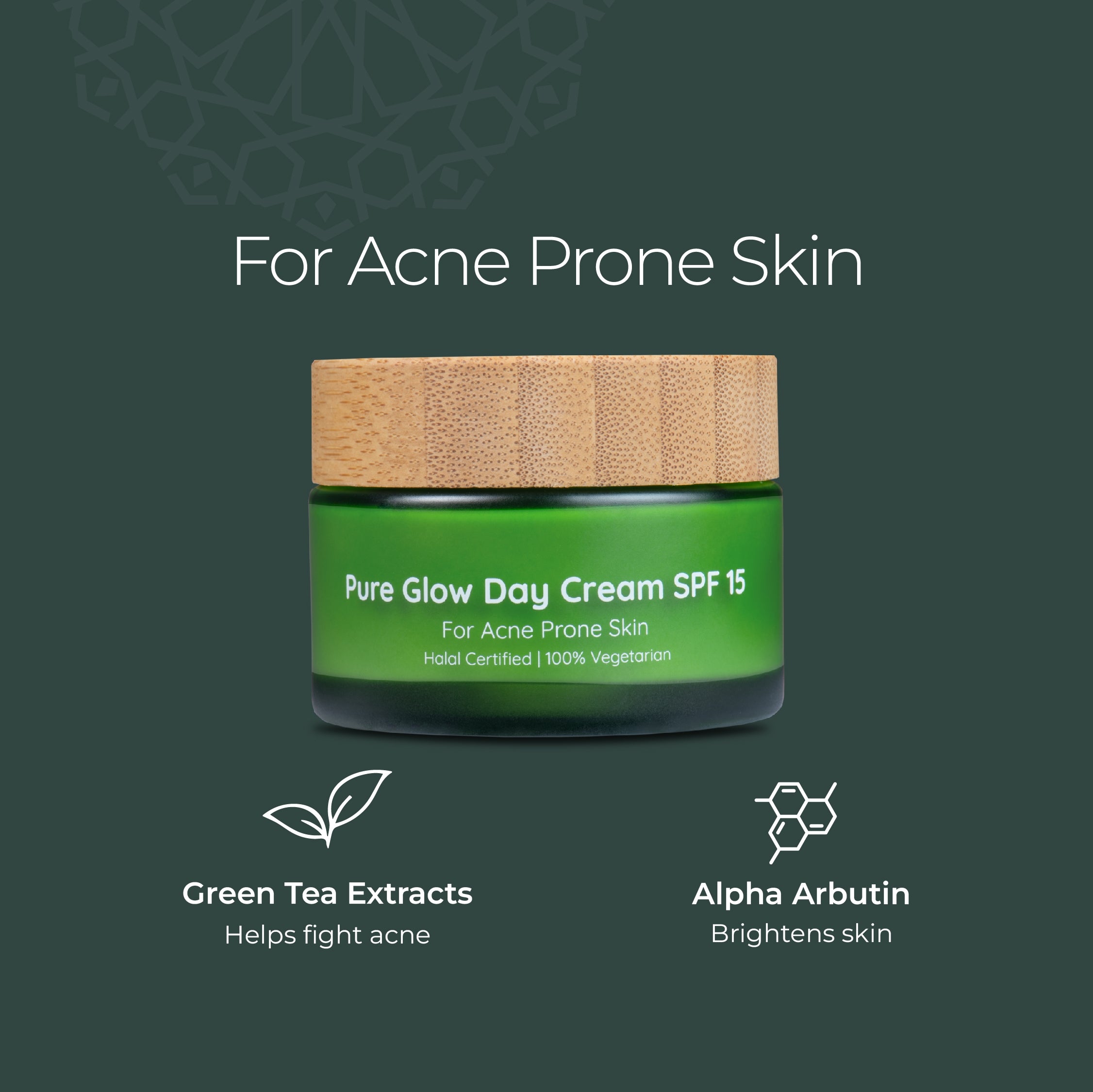 Lafz Organix Pure Glow Day Cream 50g - Natural Face Moisturizer with Antioxidants for Hydration & Radiance | Perfect for Daily Skincare Routine & Dry Skin Care