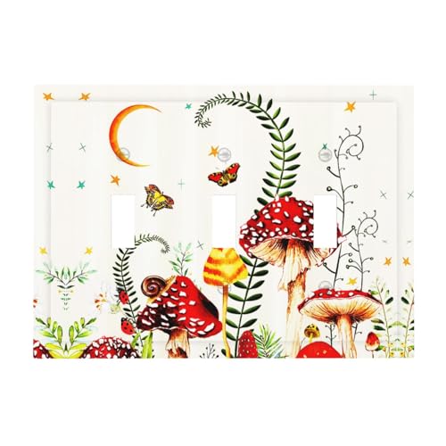 Mushroom Floral Butterfly