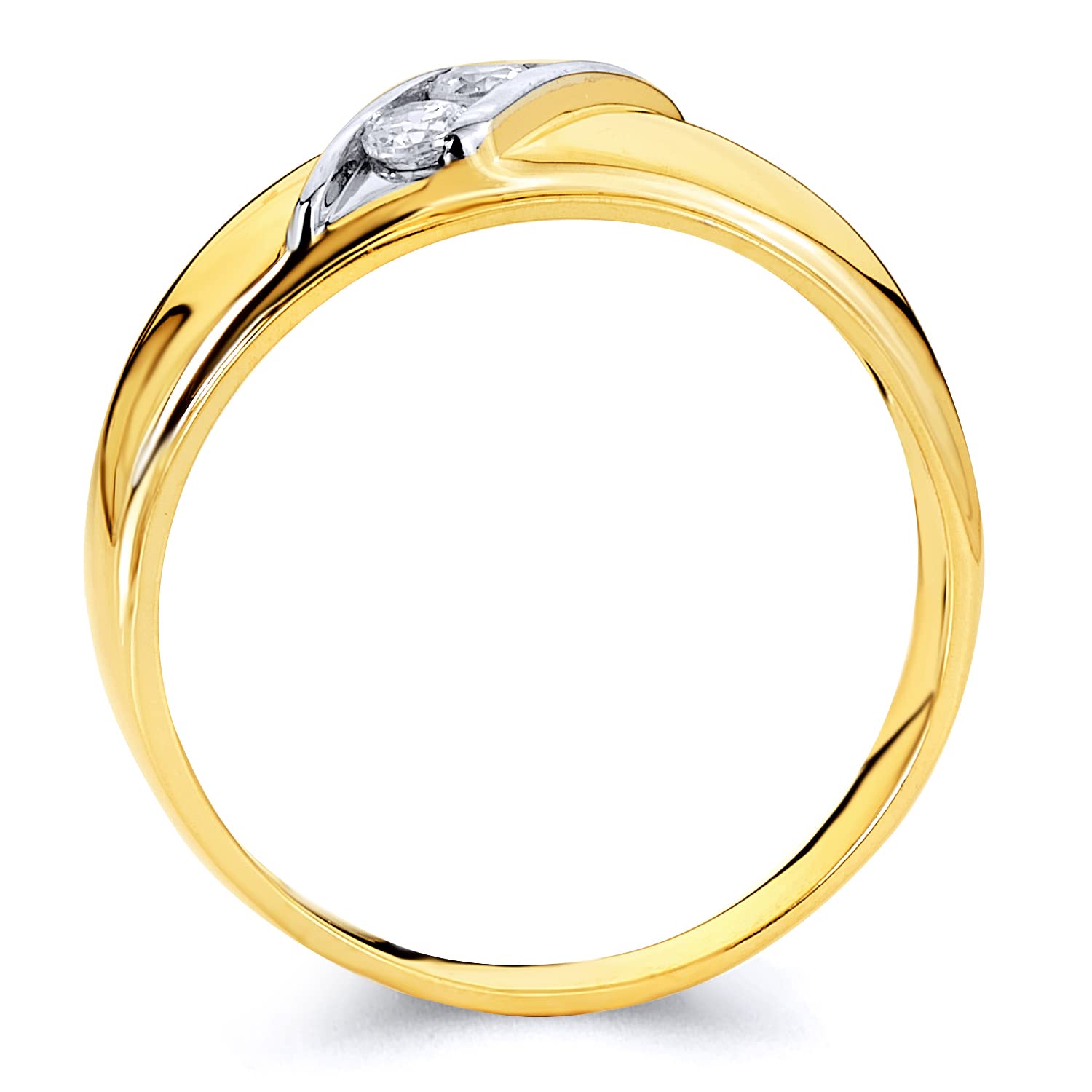 14K Yellow Gold Men's Wedding Band Ring - Size 10, Classic Comfort Fit for Everyday Wear & Special Occasions