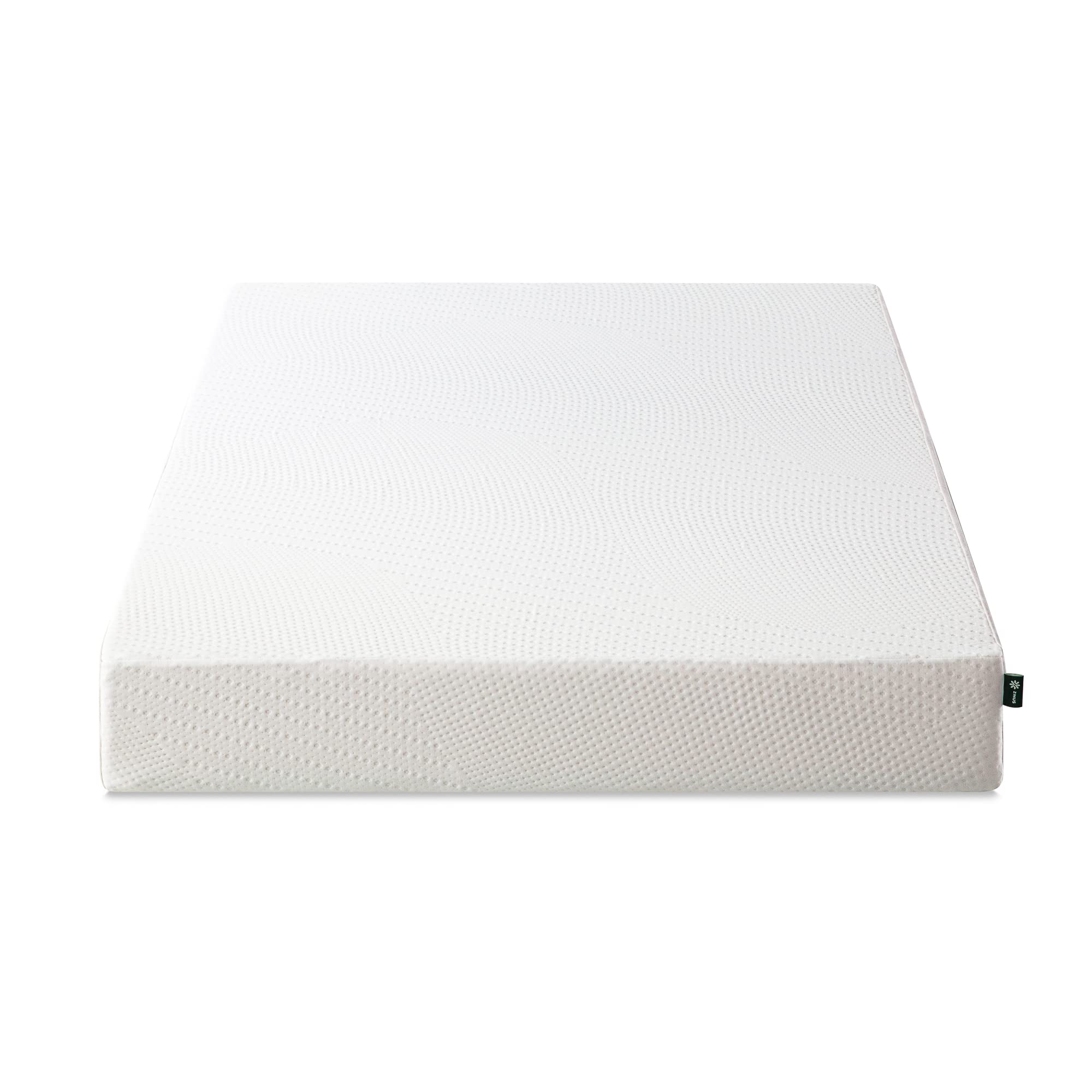ZINUS Cooling Essential Memory Foam Mattress Queen Size - Pressure Relieving, CertiPUR-US Certified, Medium Firm, White - Perfect for Hot Sleepers & Bedroom Comfort