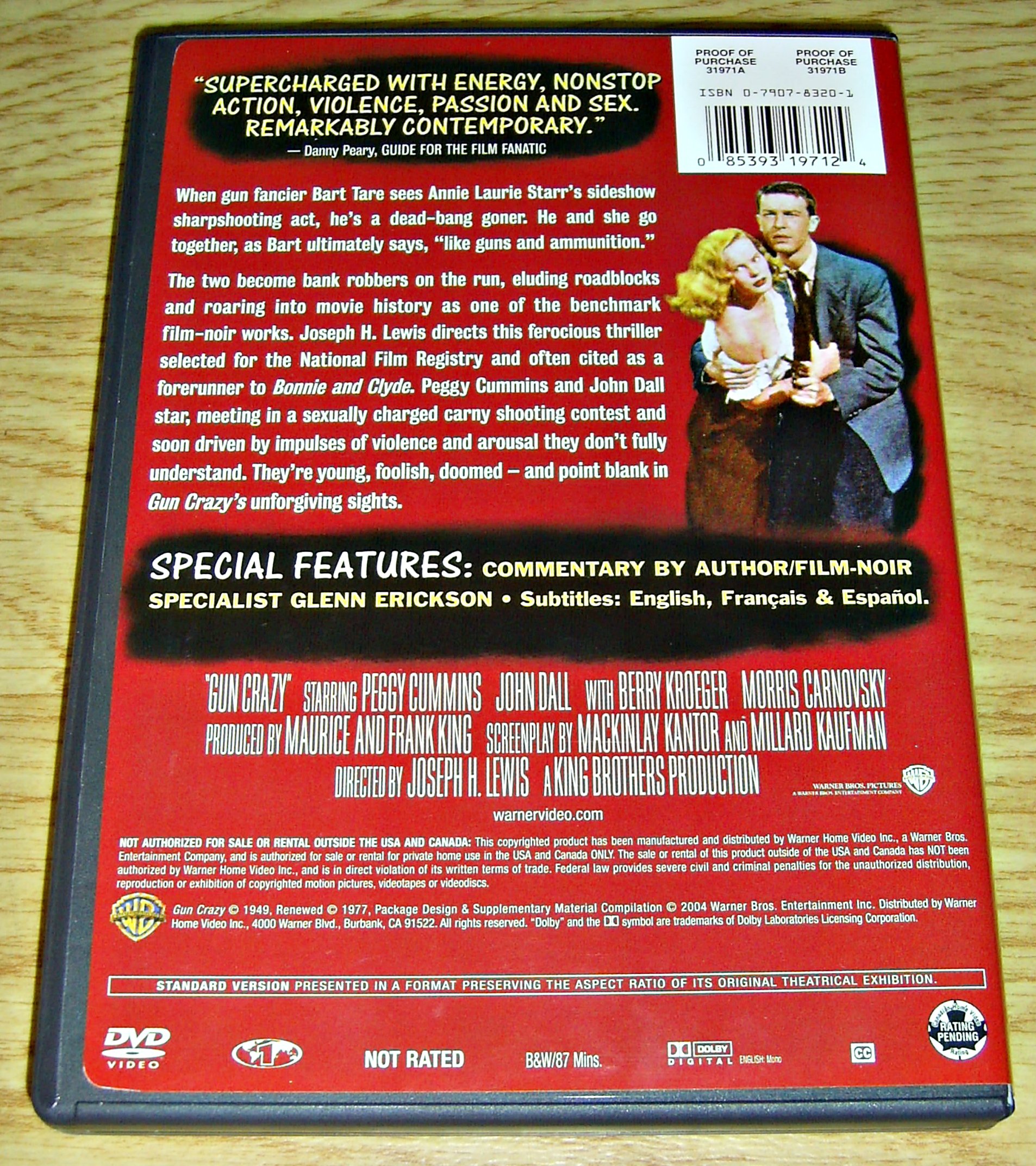 Gun Crazy [DVD] - Classic Film Noir Thriller - Perfect for Movie Nights & Vintage Film Collectors