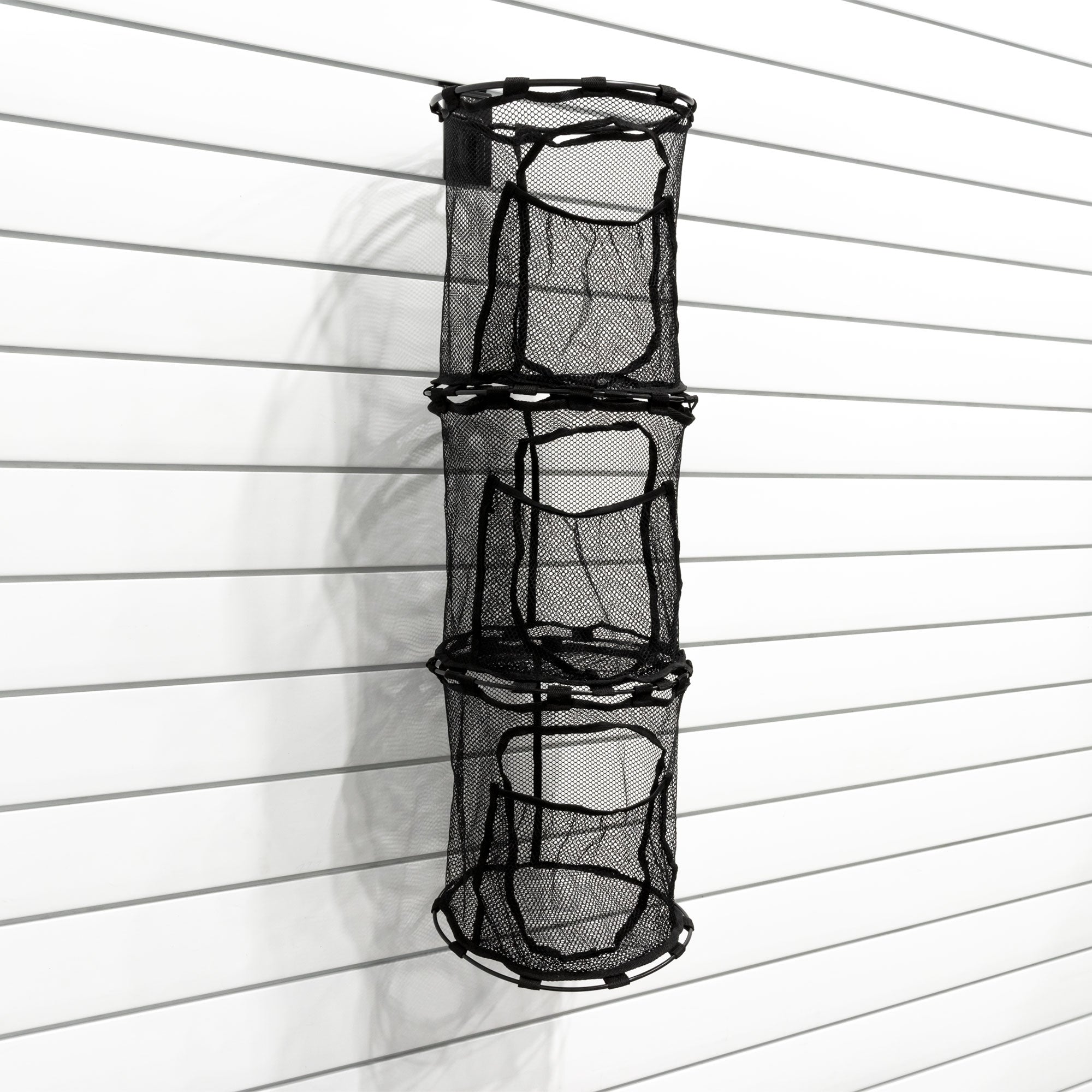 ProRack Ball Organizer with Slatwall Hooks - Heavy Duty Sports Equipment Storage for Basketball, Soccer & Volleyball Balls - Perfect for Garage, Gym & Sports Club Organization